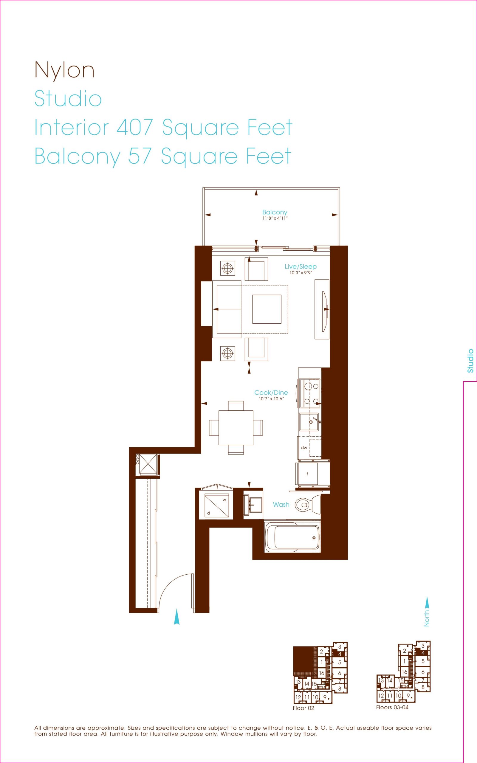 Nylon floor plan