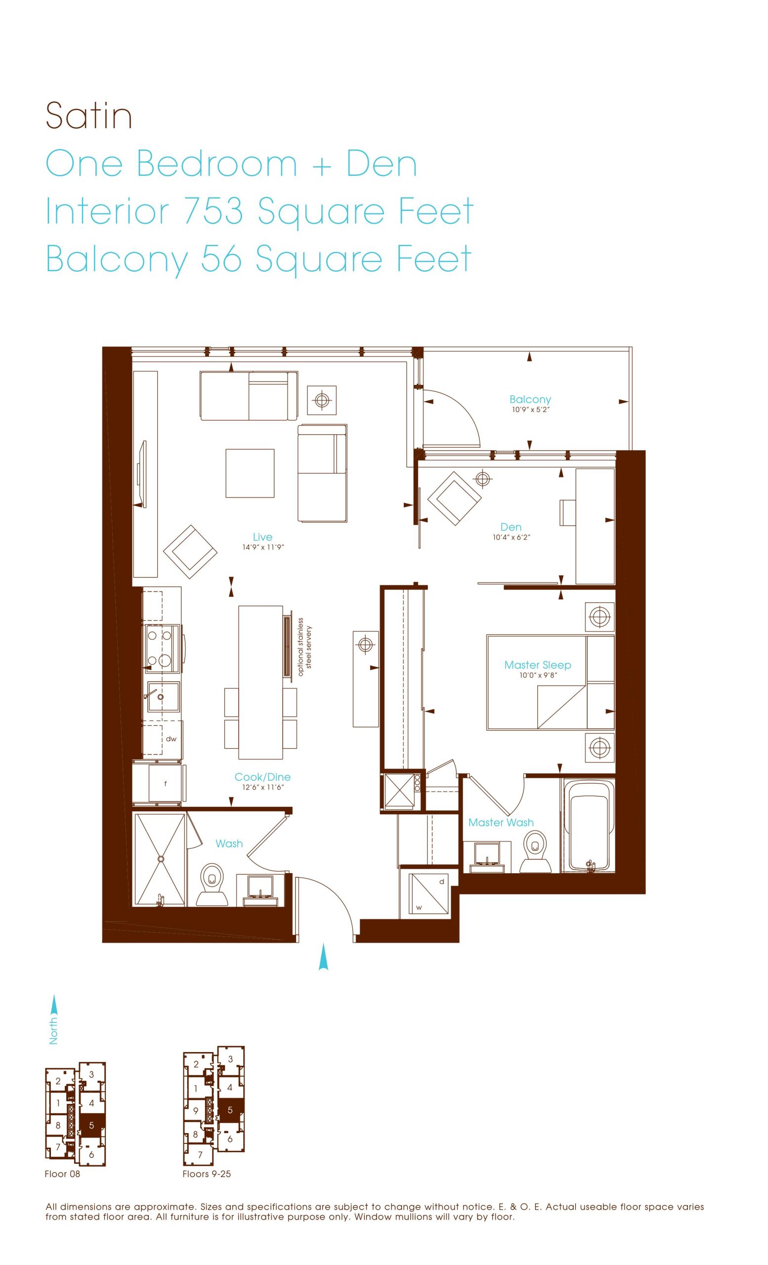 Satin floor plan