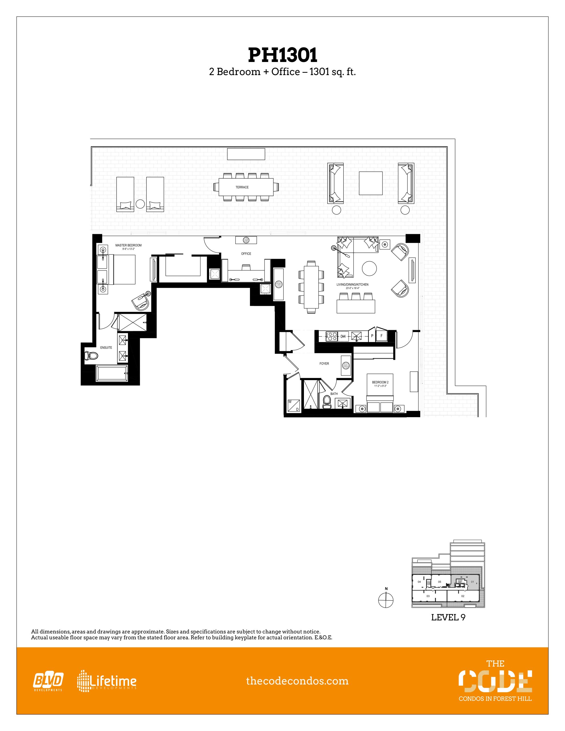PH1301 floor plan