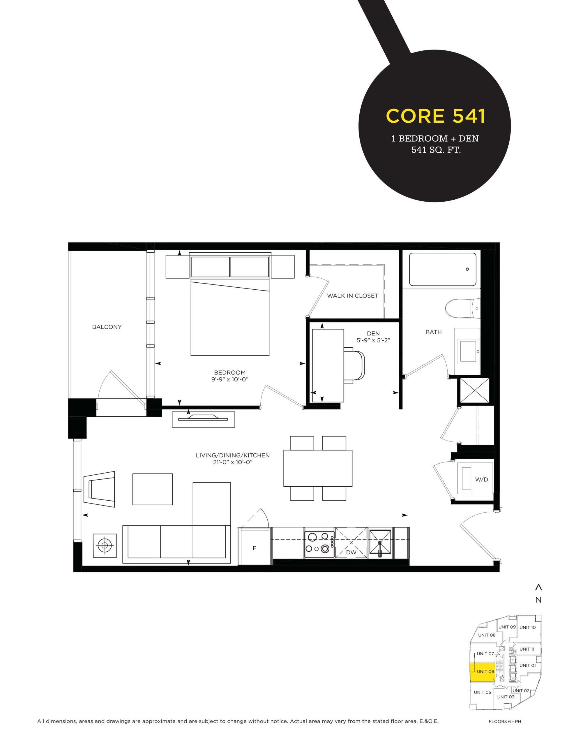 Core 541 floor plan