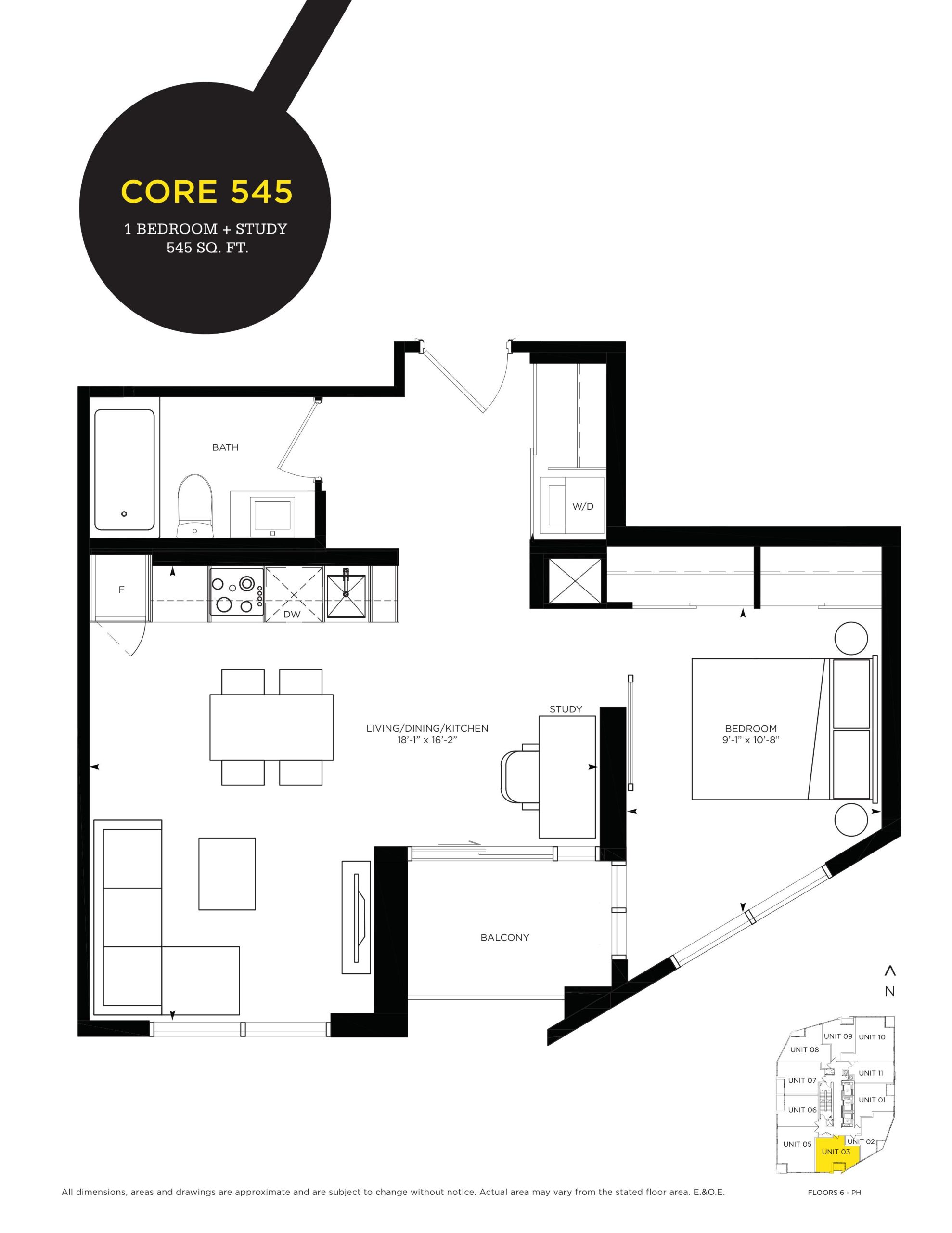 Core 545 floor plan