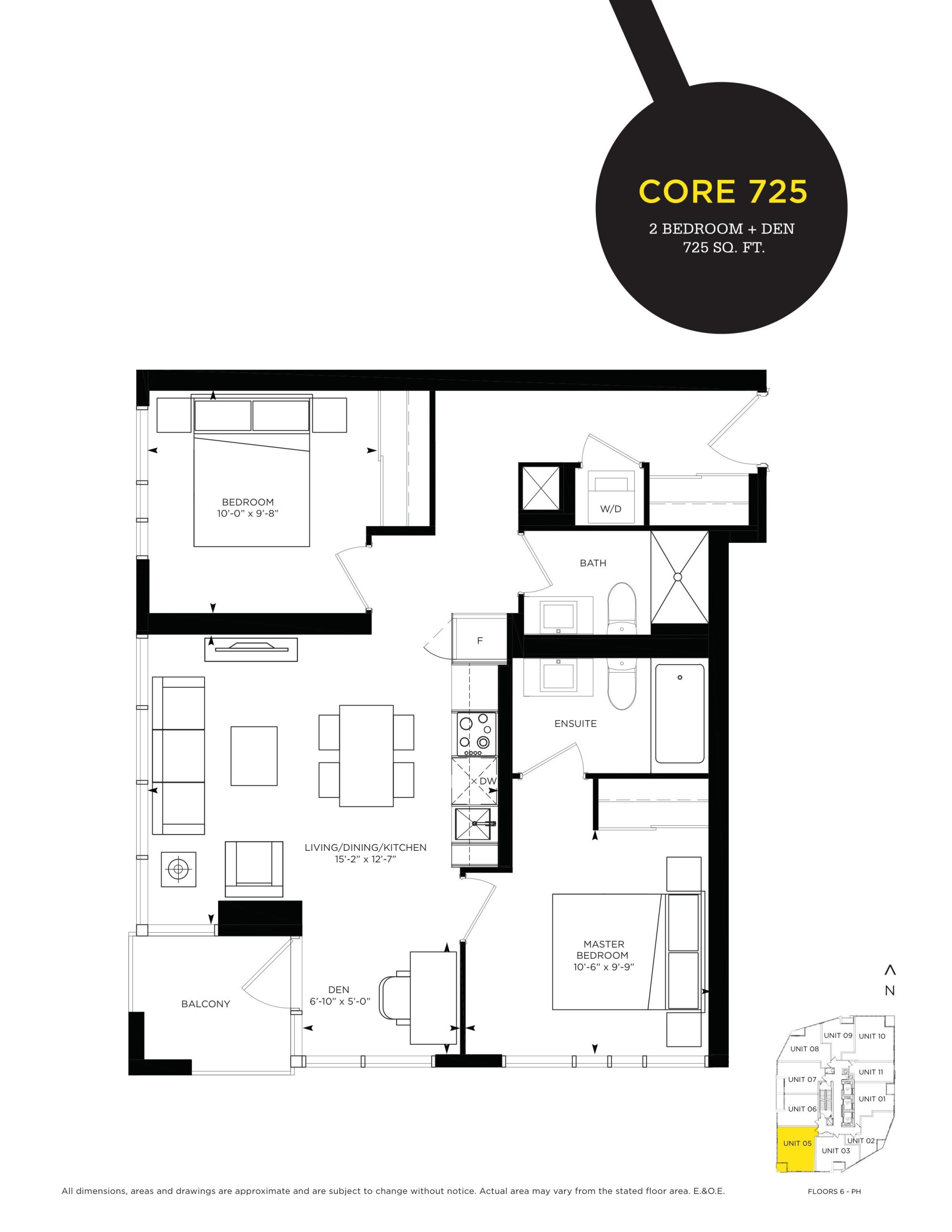 Core 725 floor plan