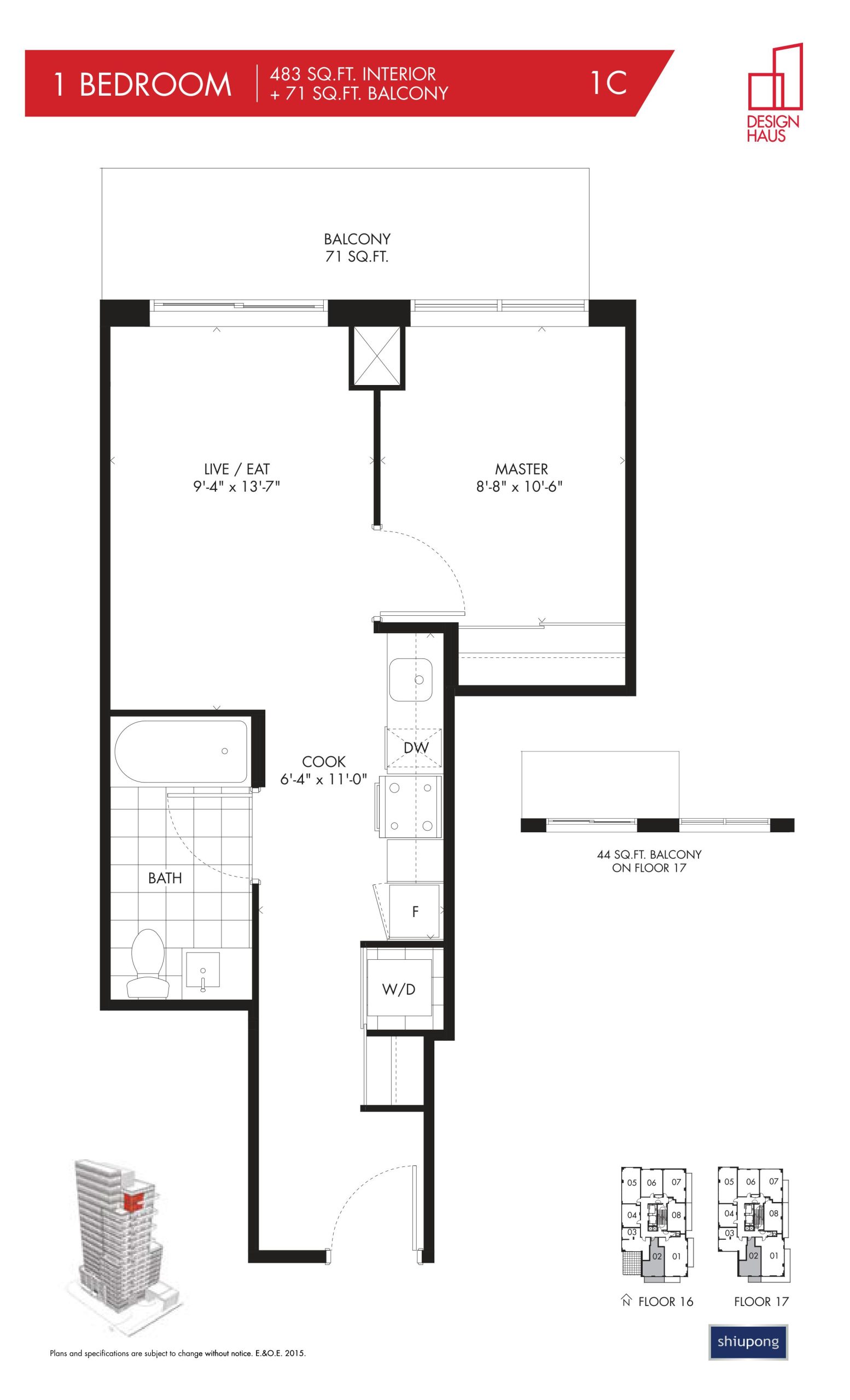 1C floor plan