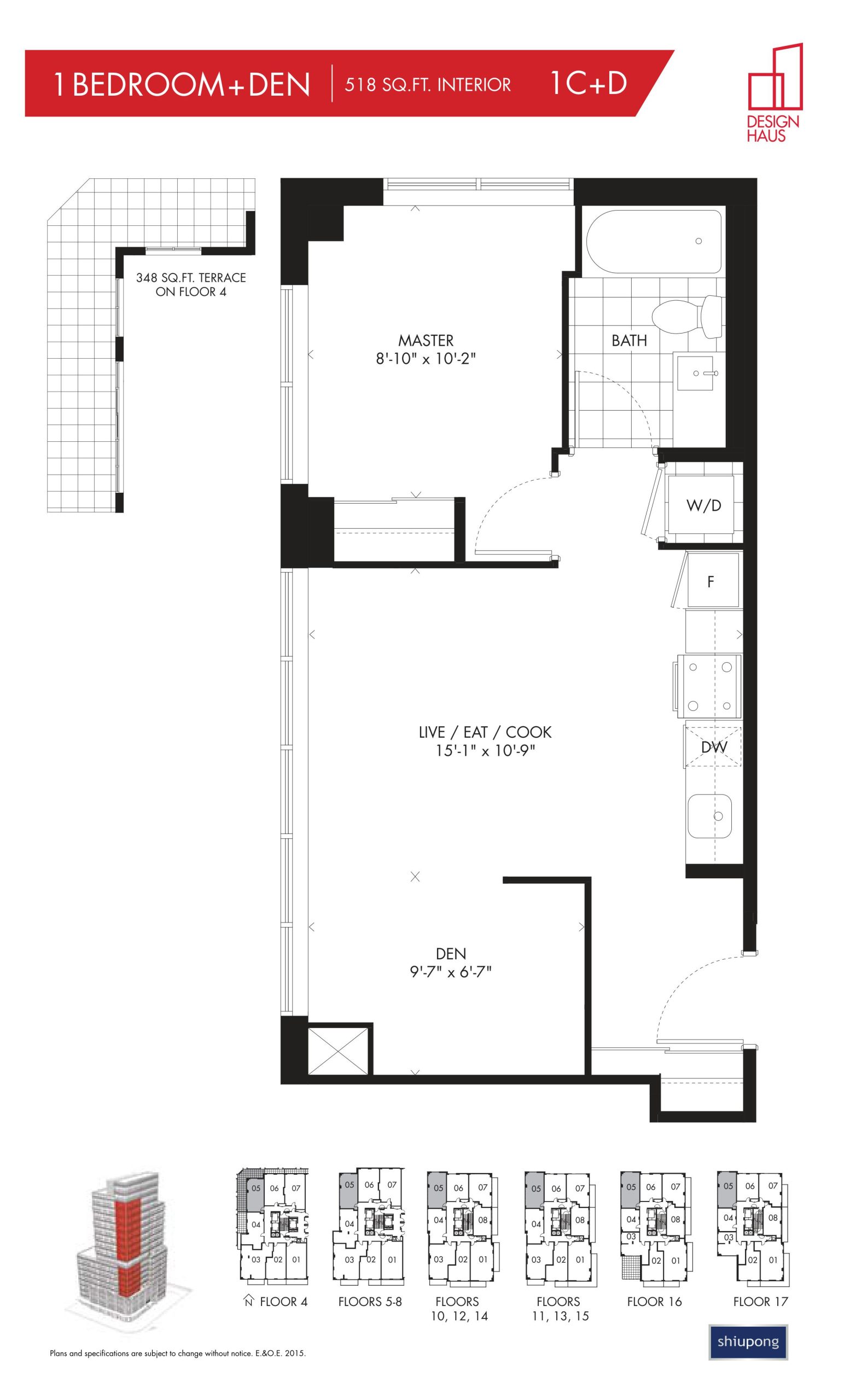 1C+D floor plan
