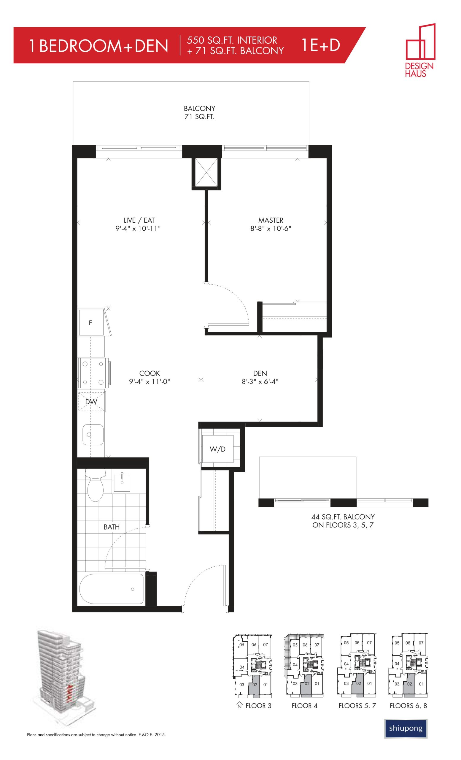 1E+D floor plan
