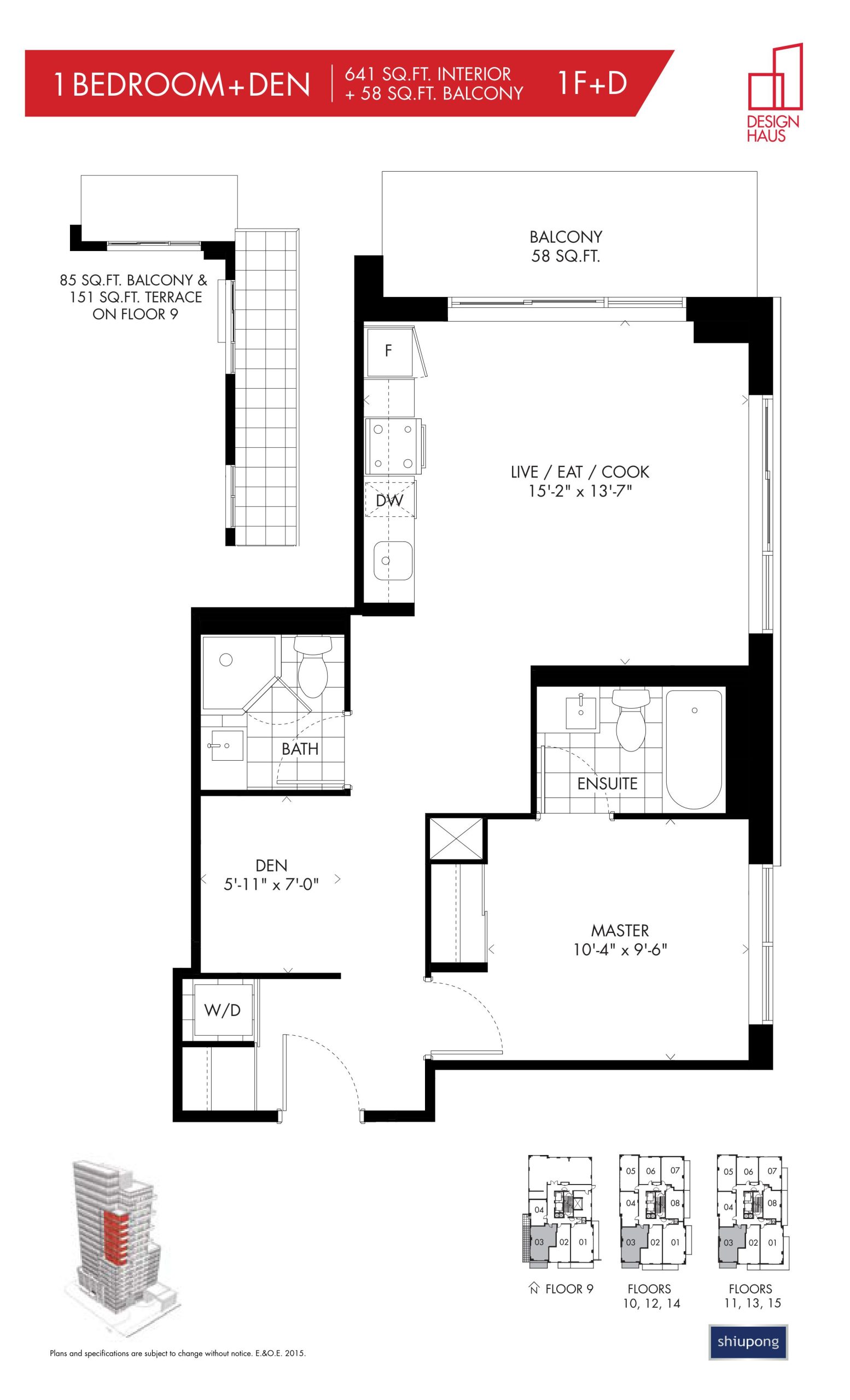 1F+D floor plan