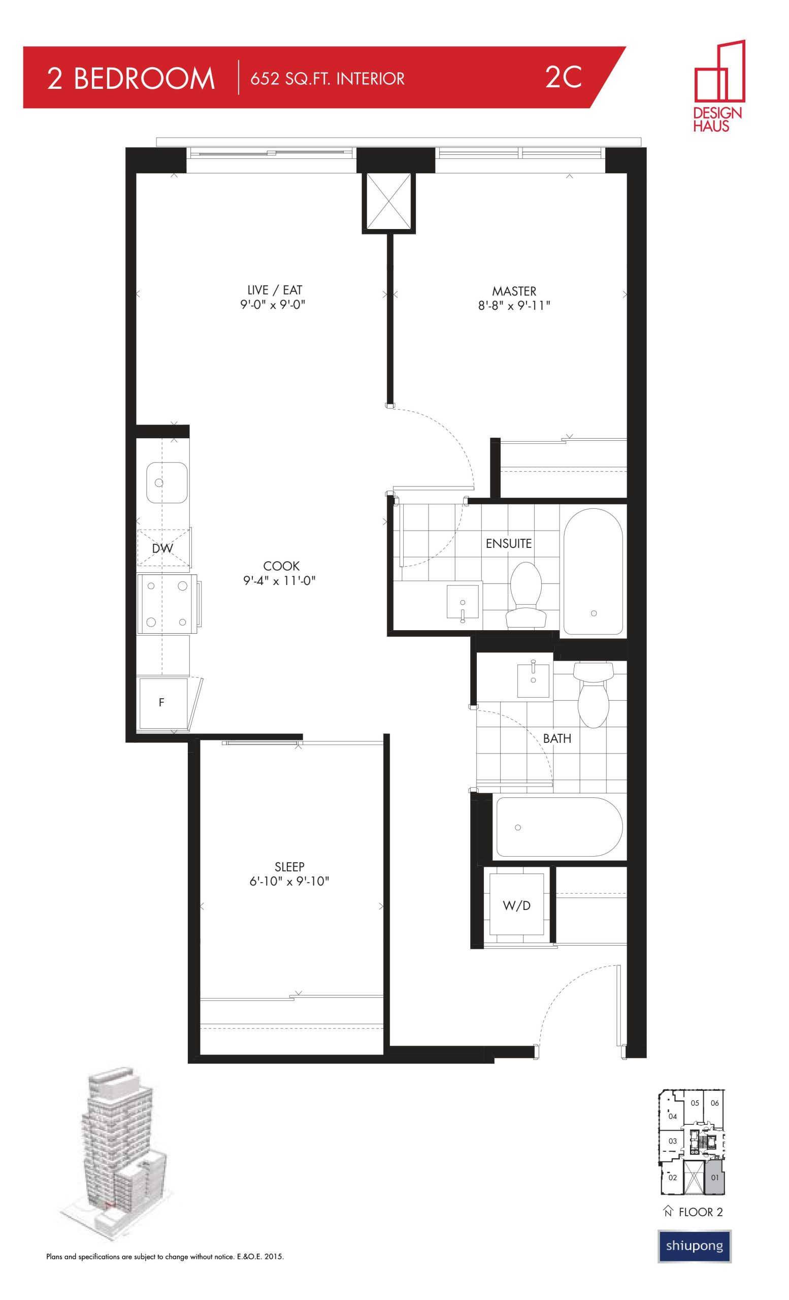 2C floor plan