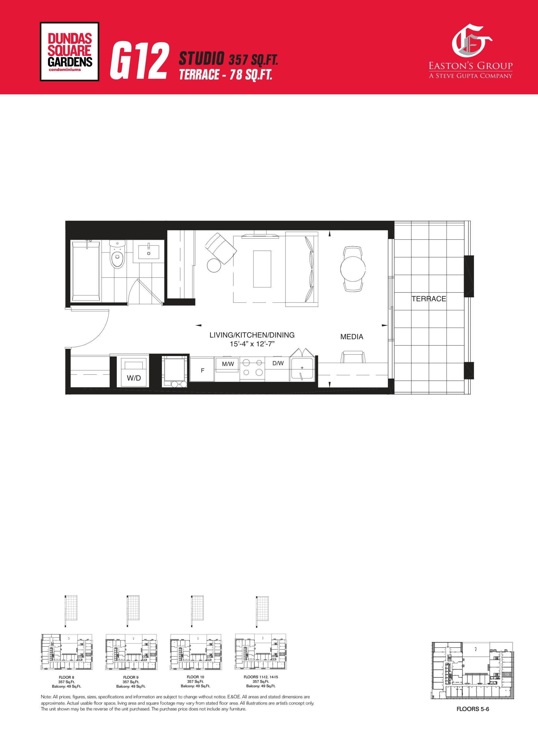 G12 floor plan