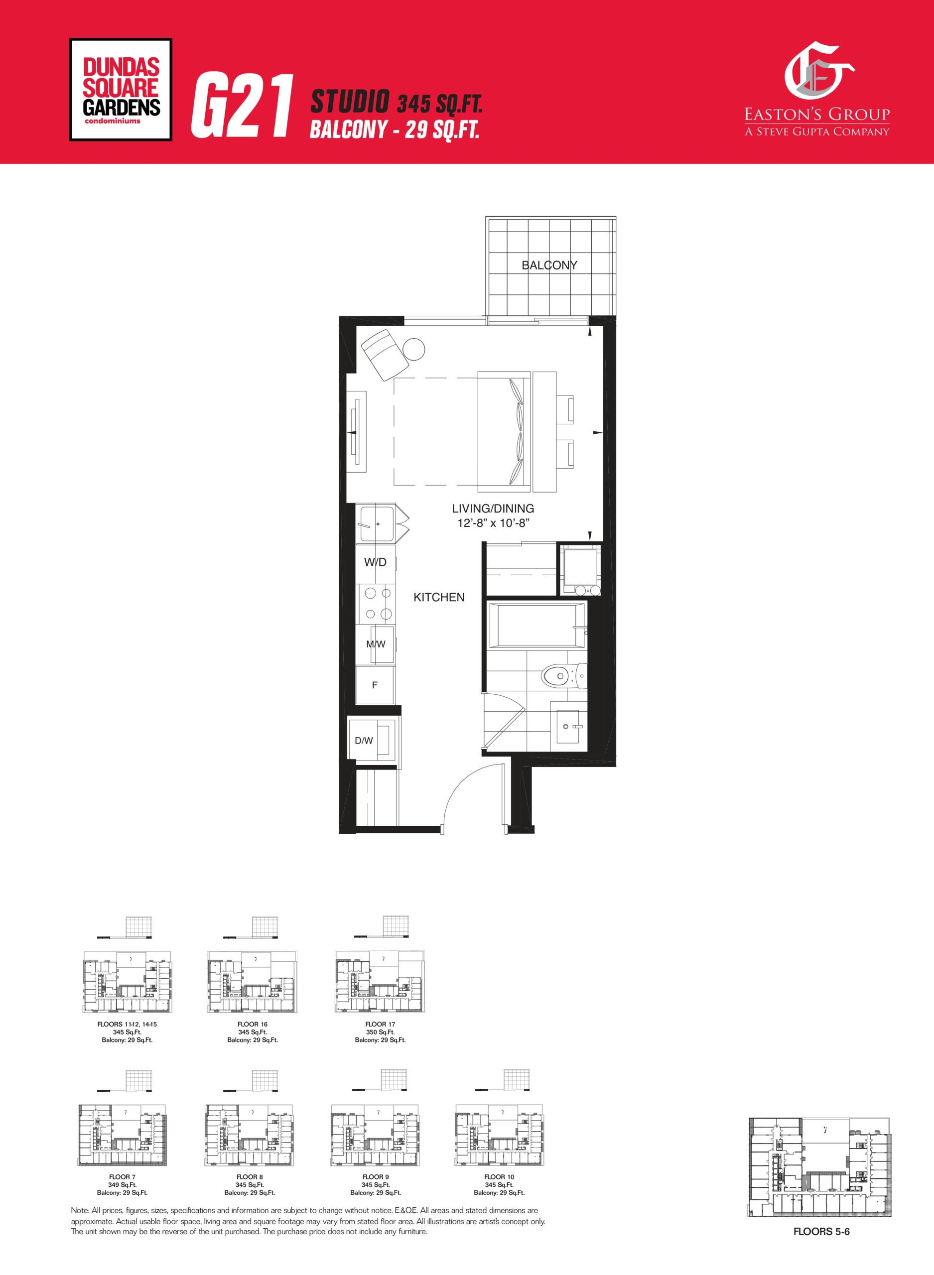 G21 floor plan