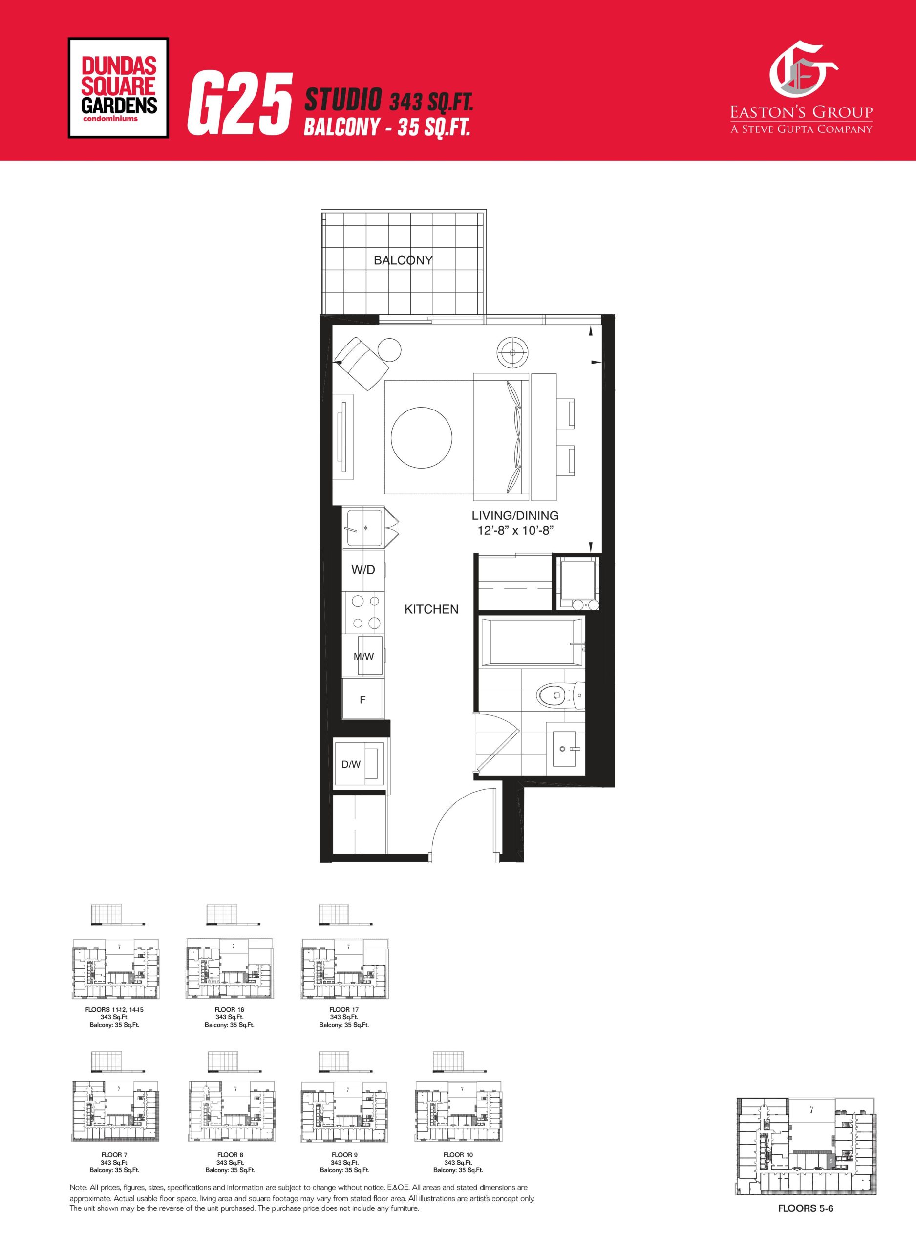 G25 floor plan