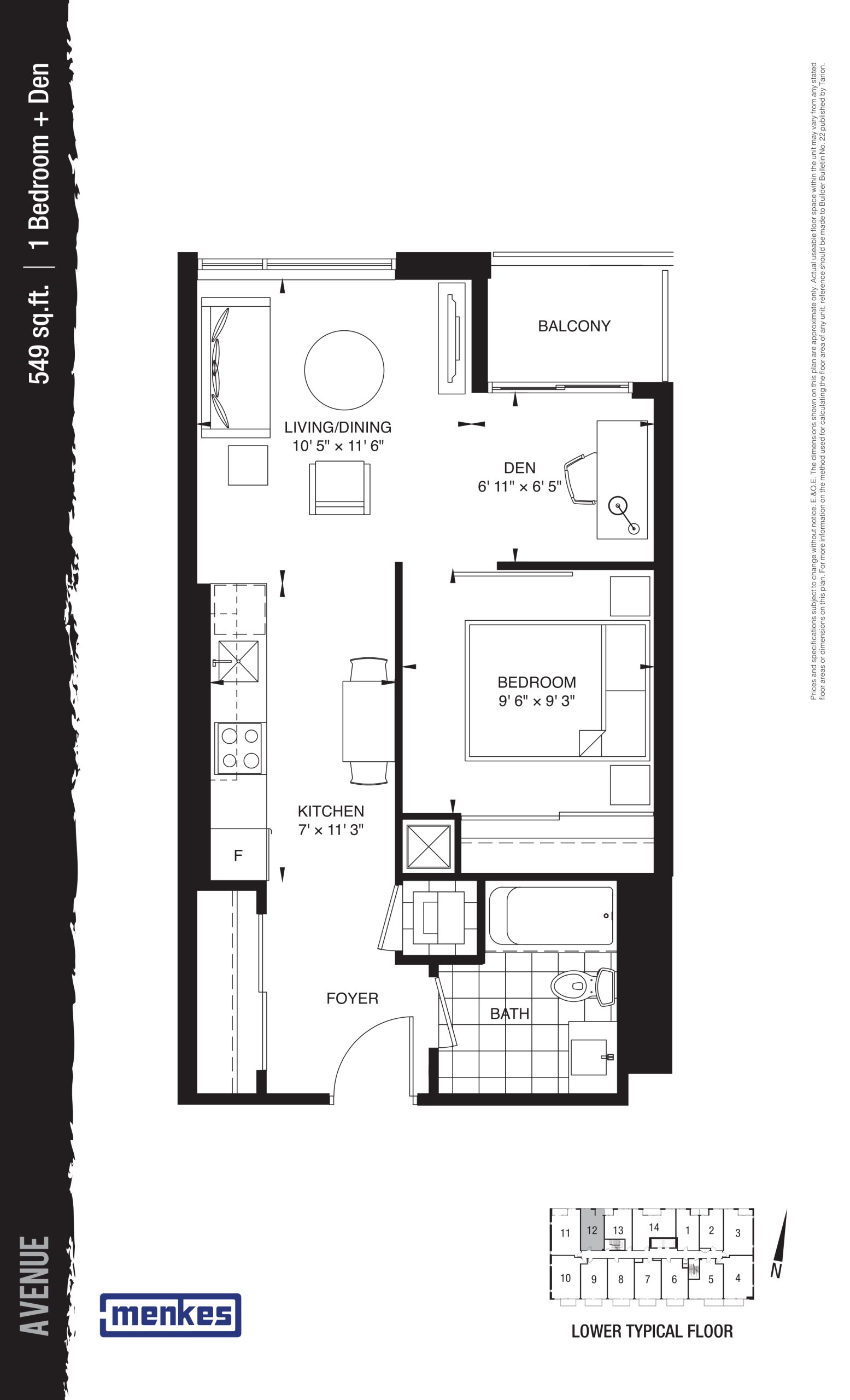 Avenue floor plan