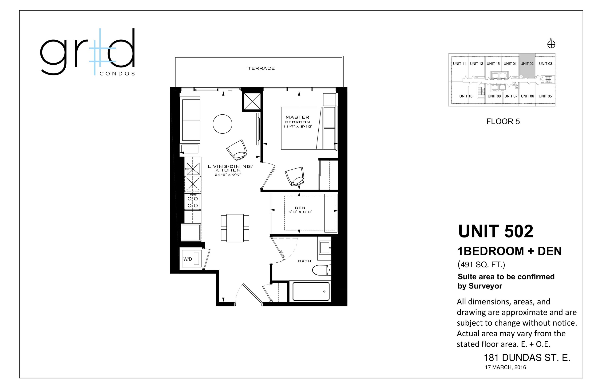 Unit 502 floor plan