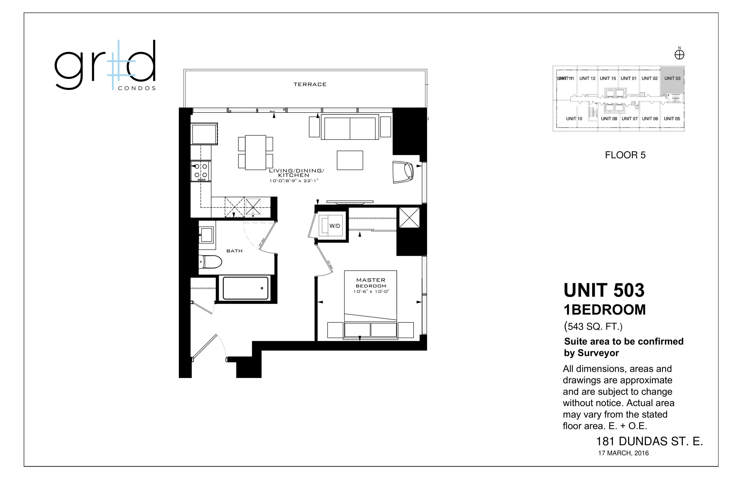 Unit 503 floor plan