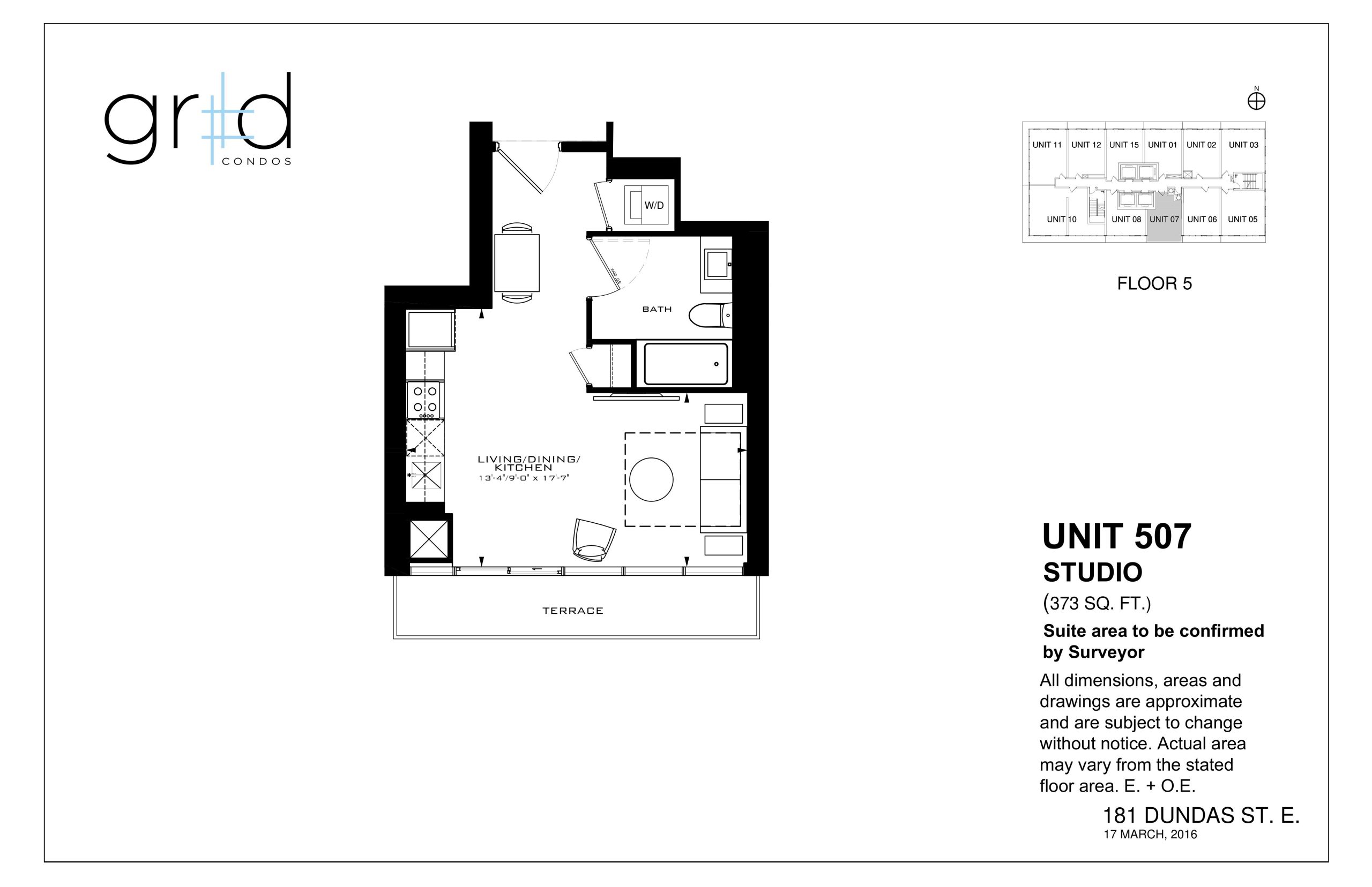 Unit 507 floor plan