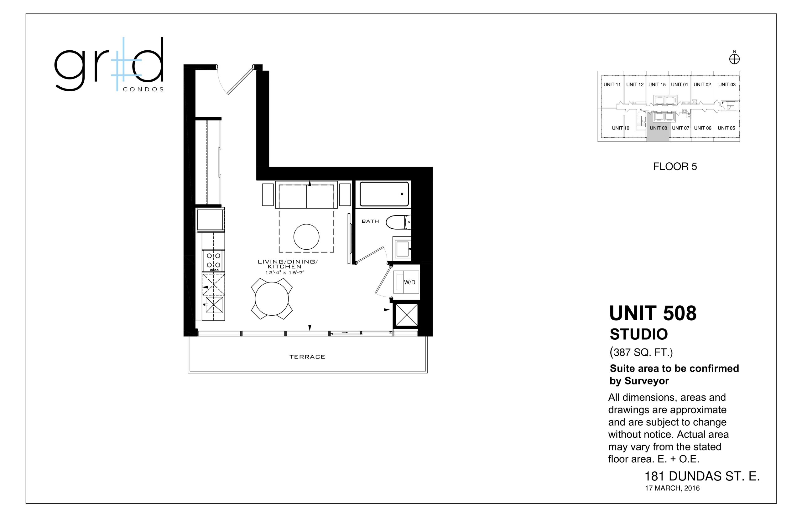 Unit 508 floor plan