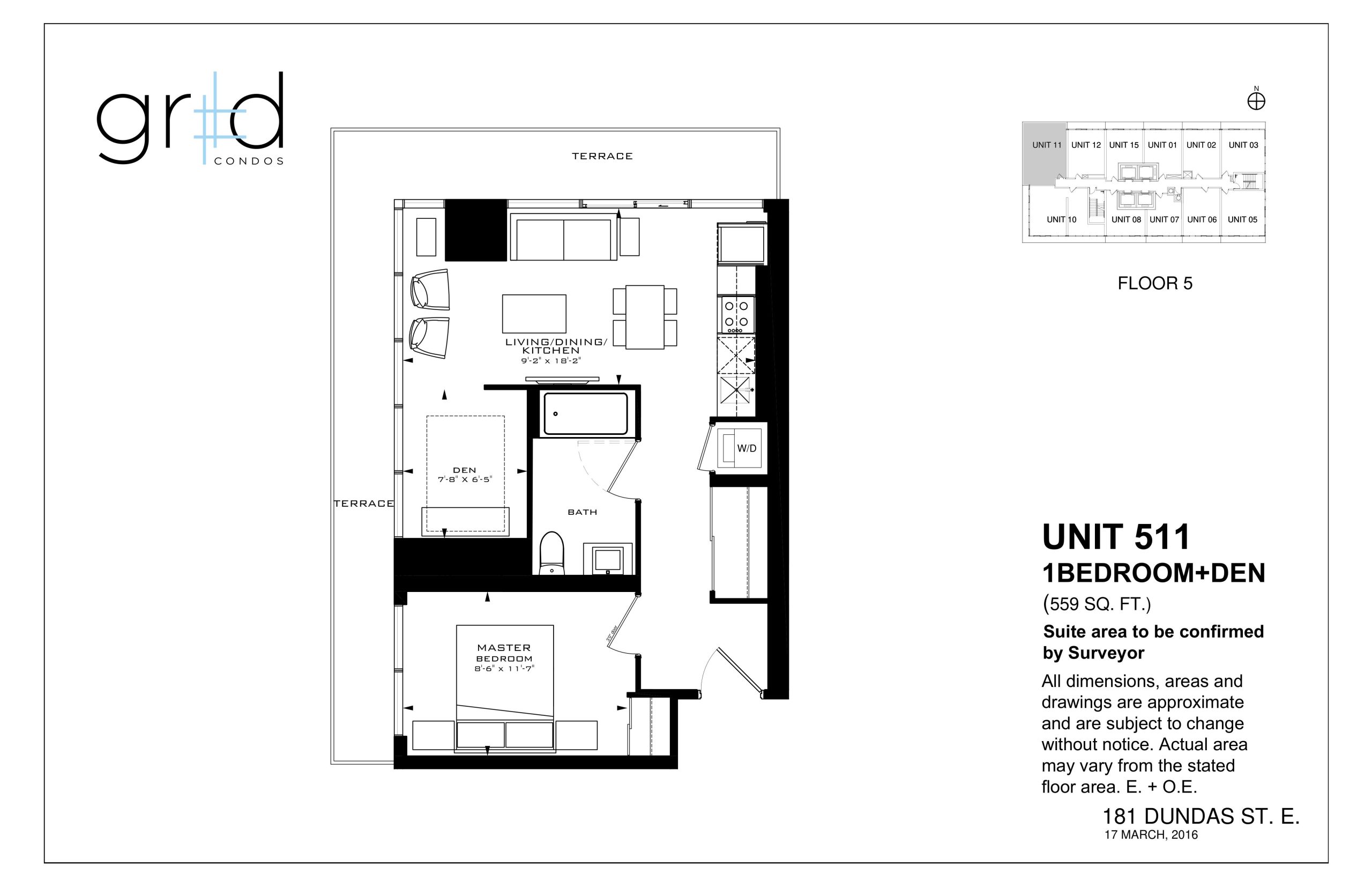 Unit 511 floor plan