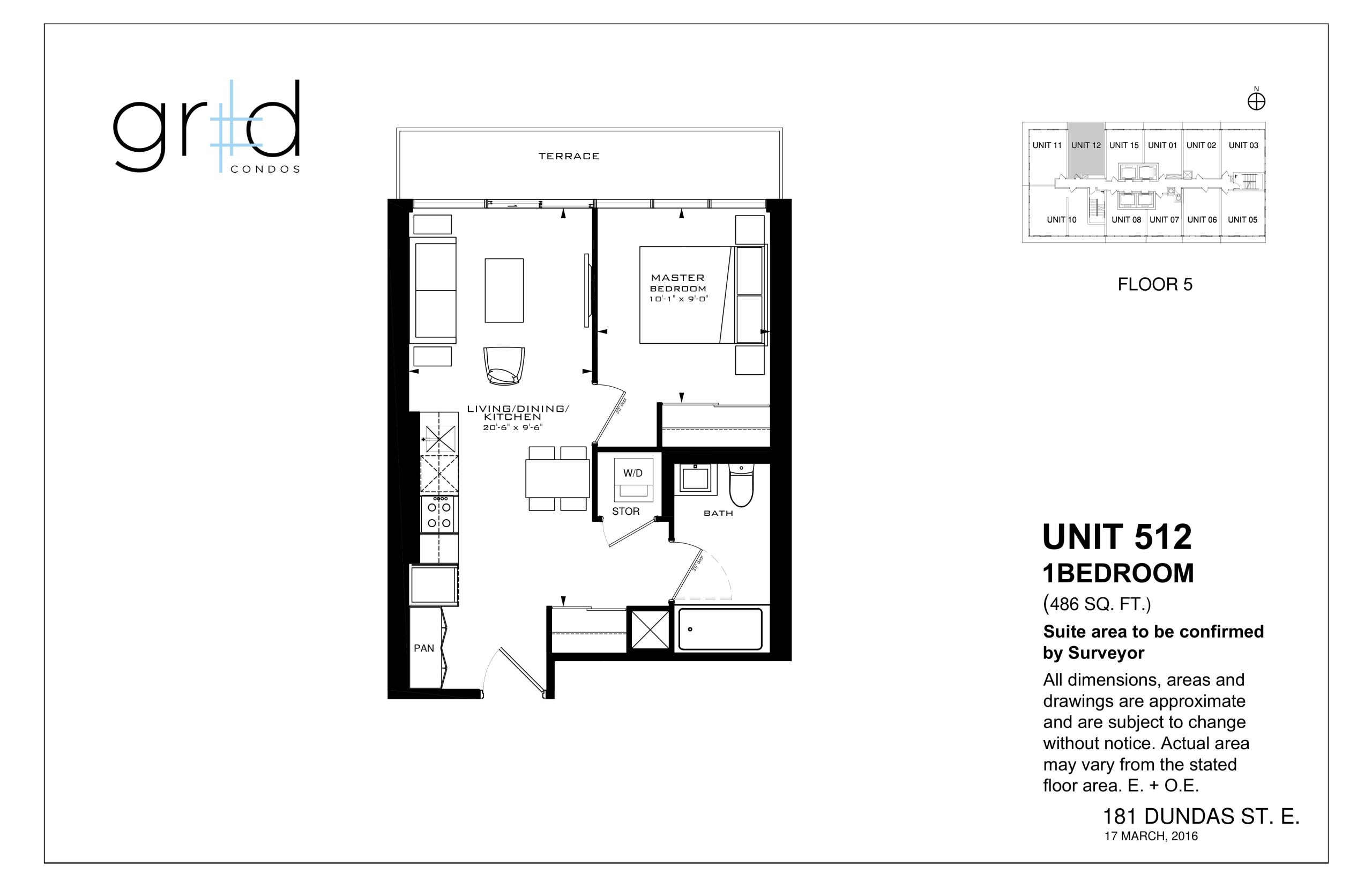 Unit 512 floor plan