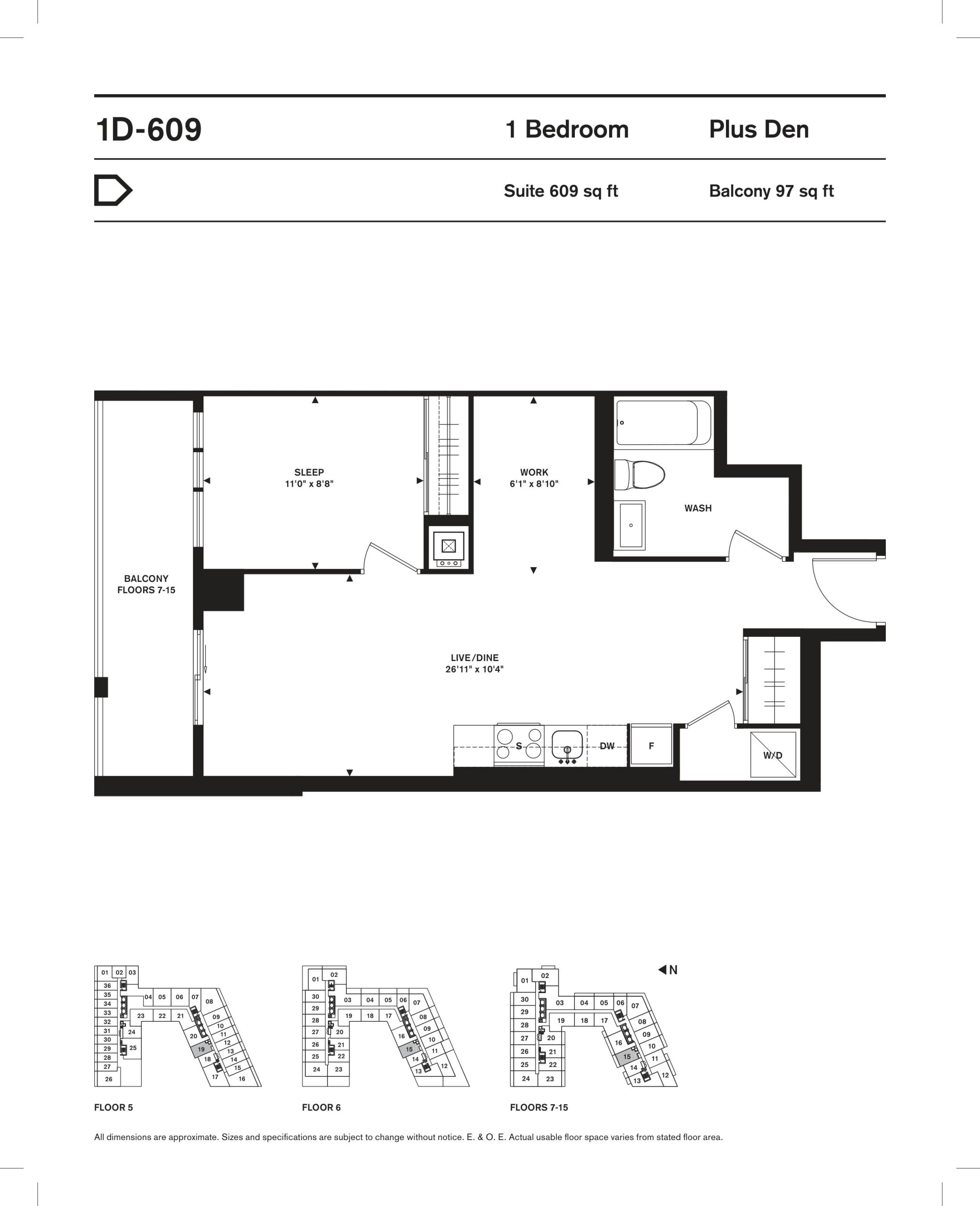 1D-609 floor plan