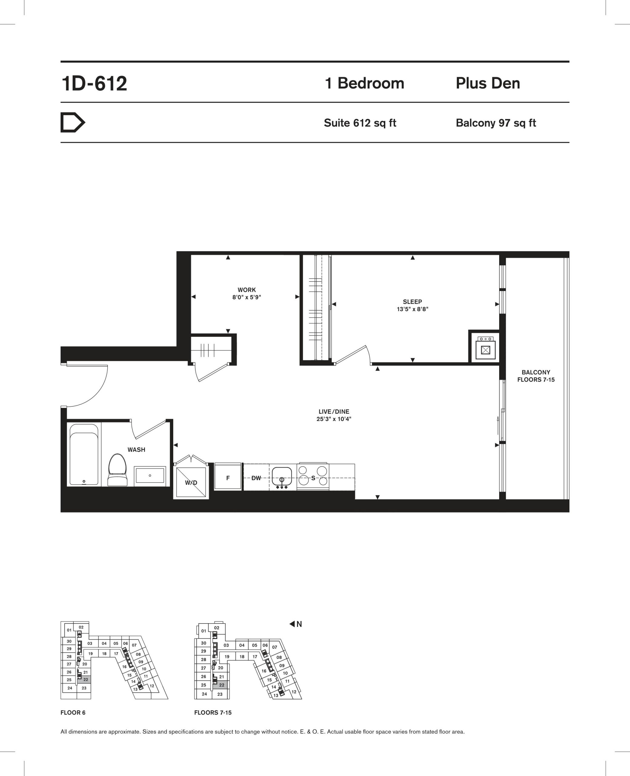 1D-612 floor plan