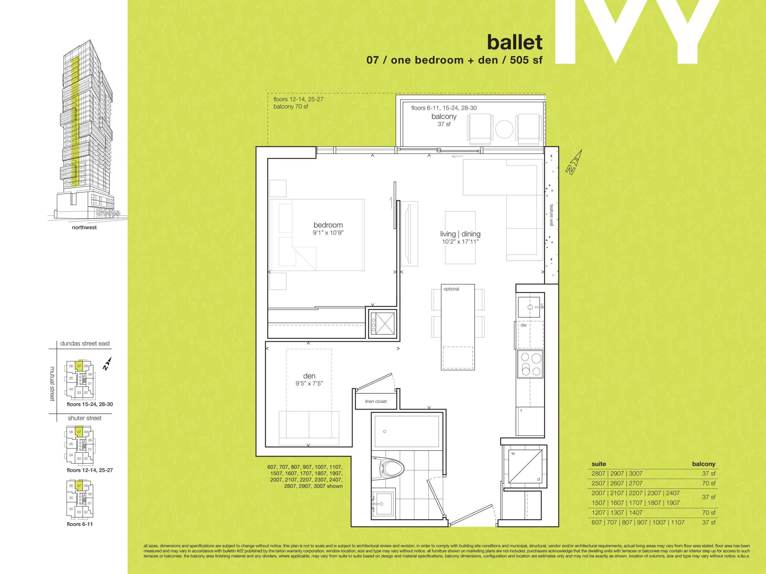 ballet floor plan