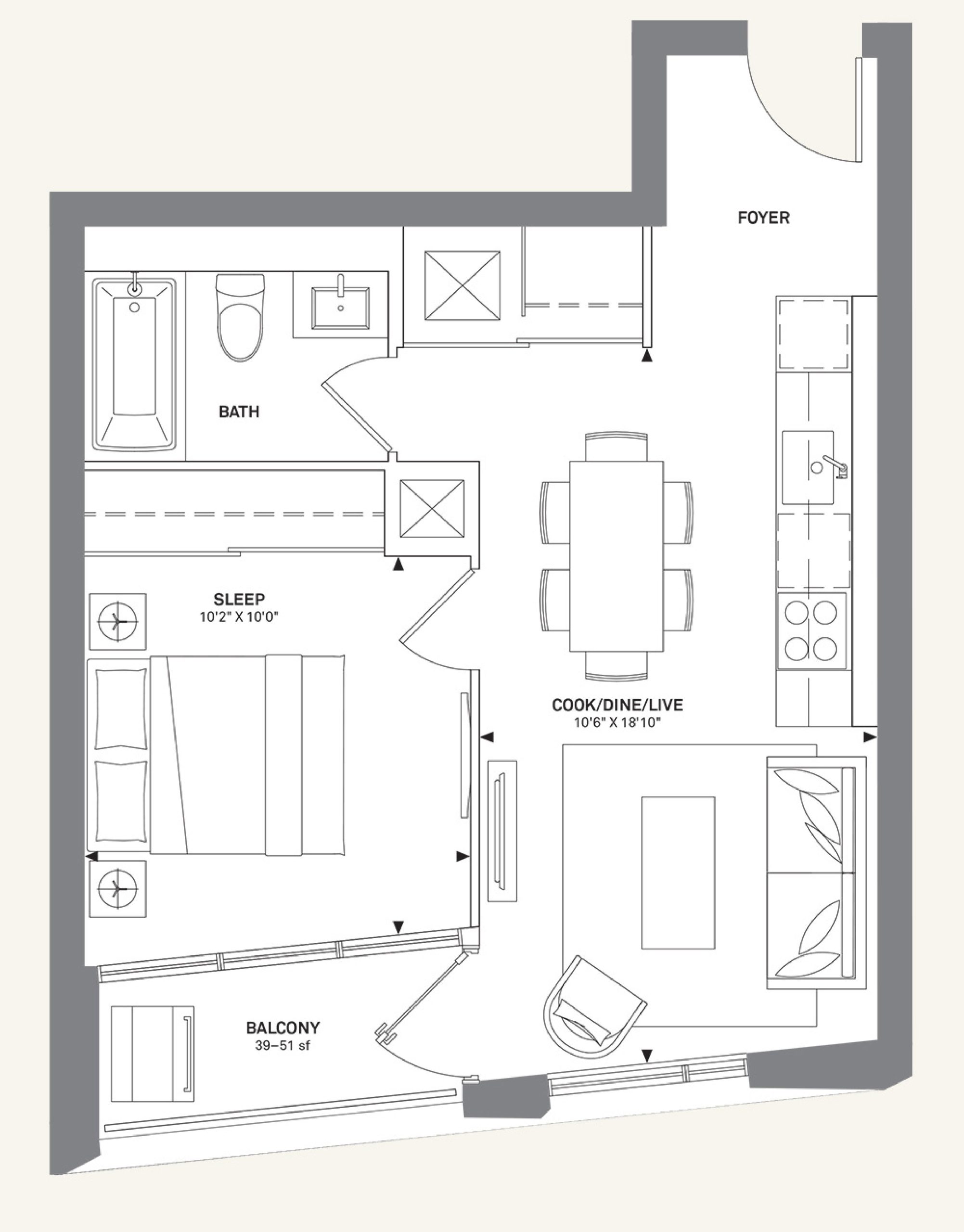 1B-K12 floor plan