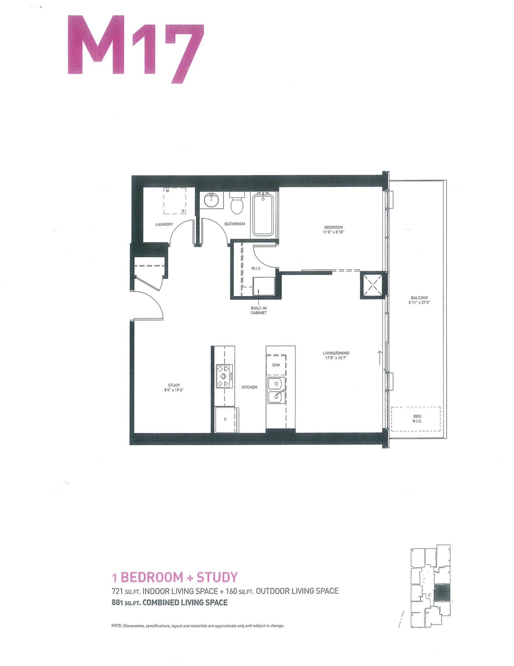M17 floor plan