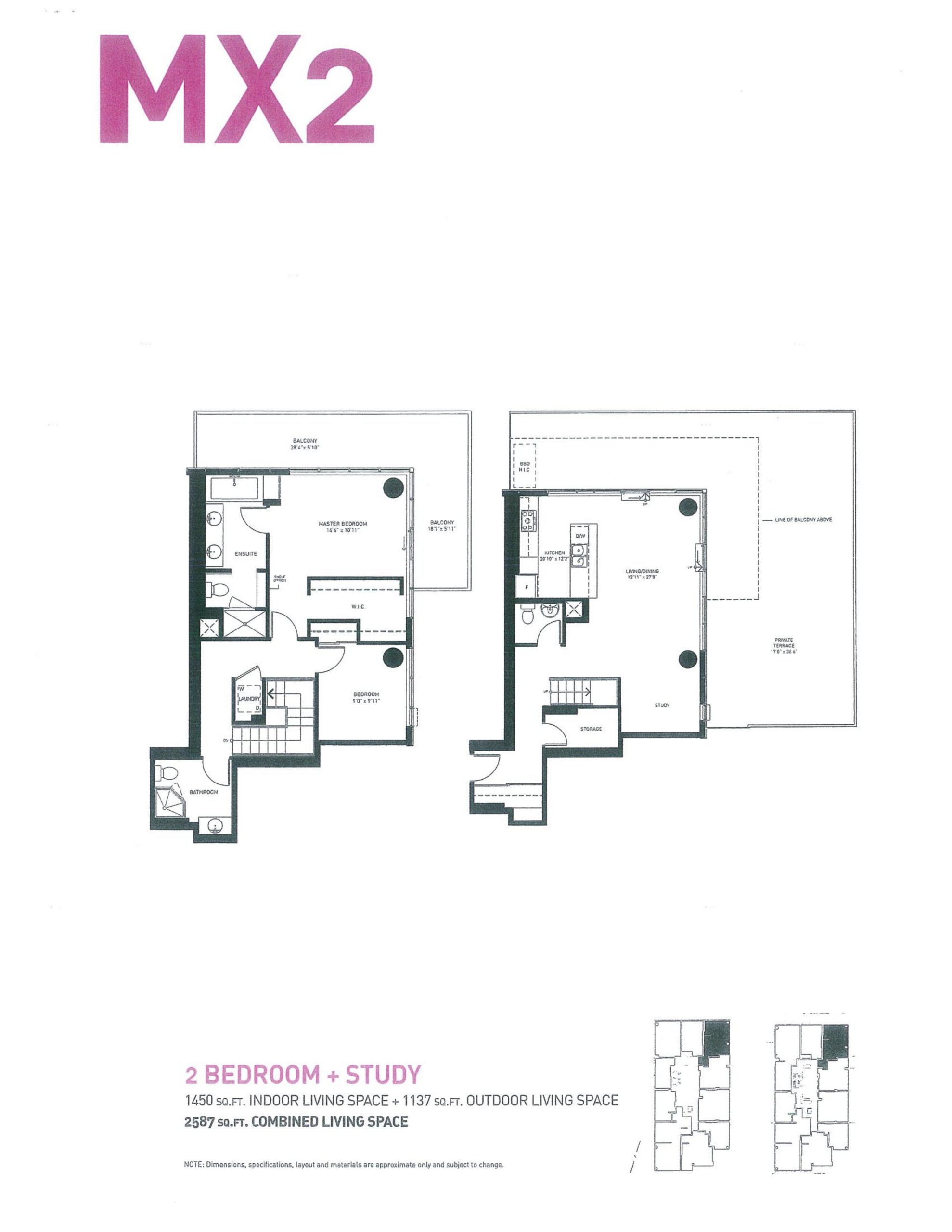 MX2 floor plan