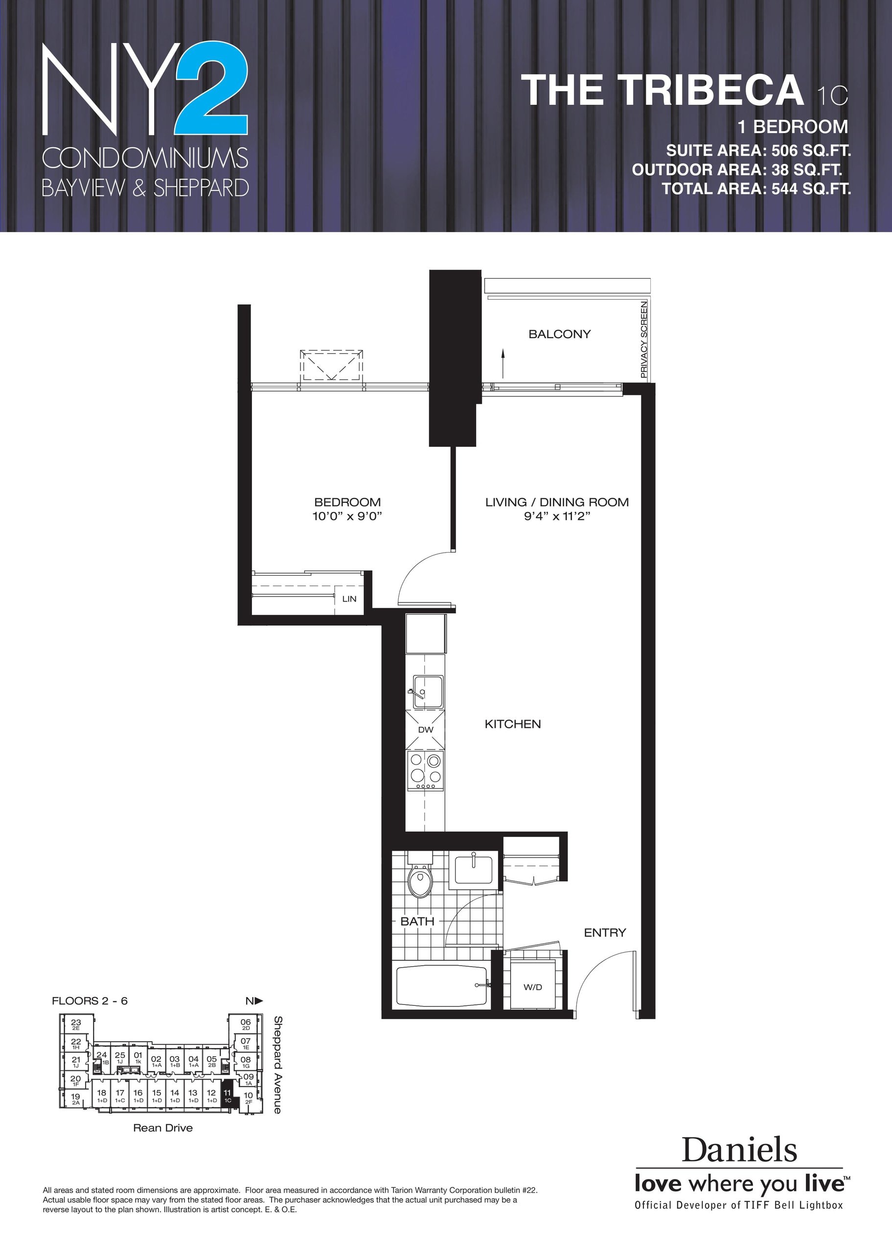 The Tribeca floor plan