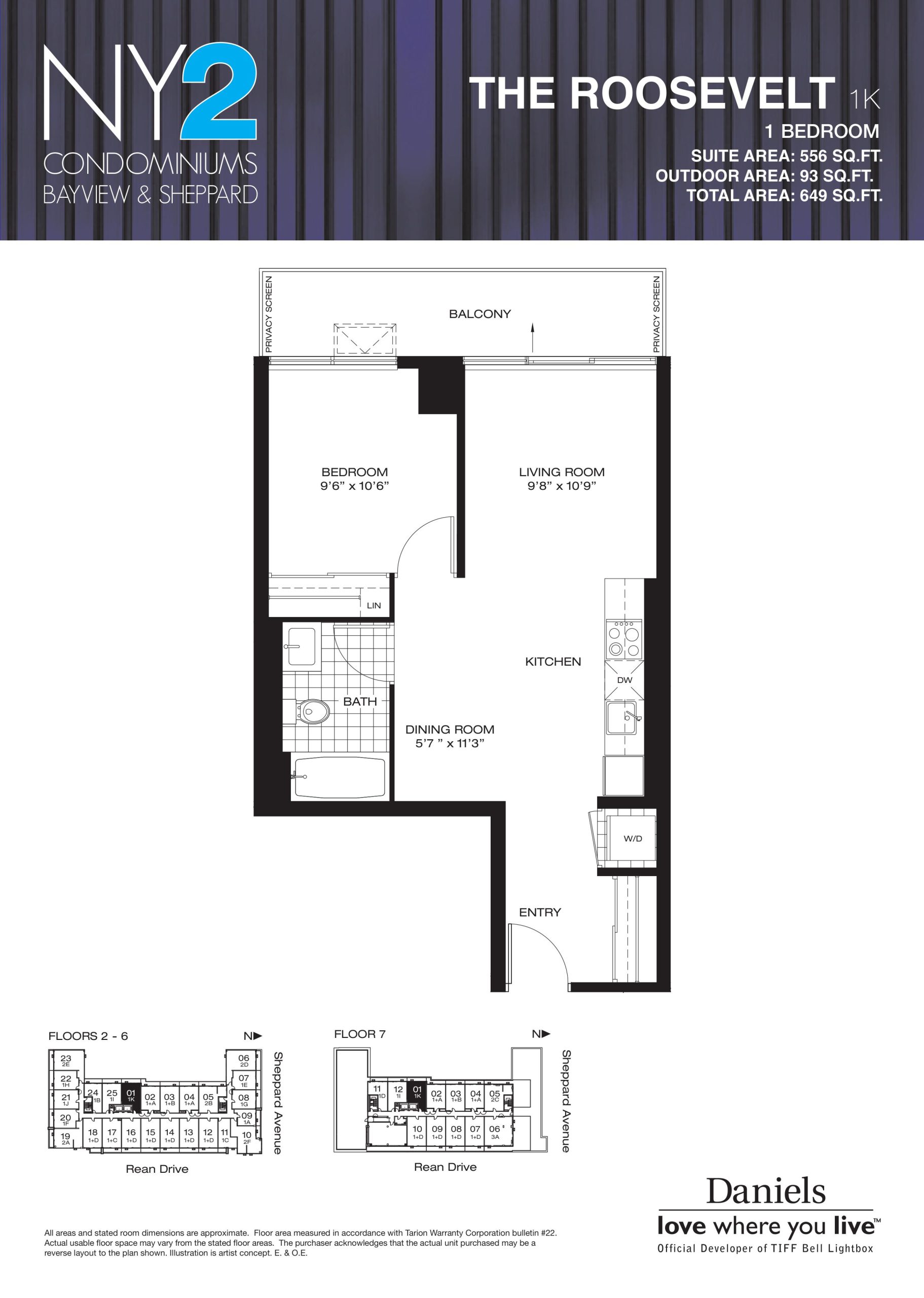 The Roosevelt floor plan