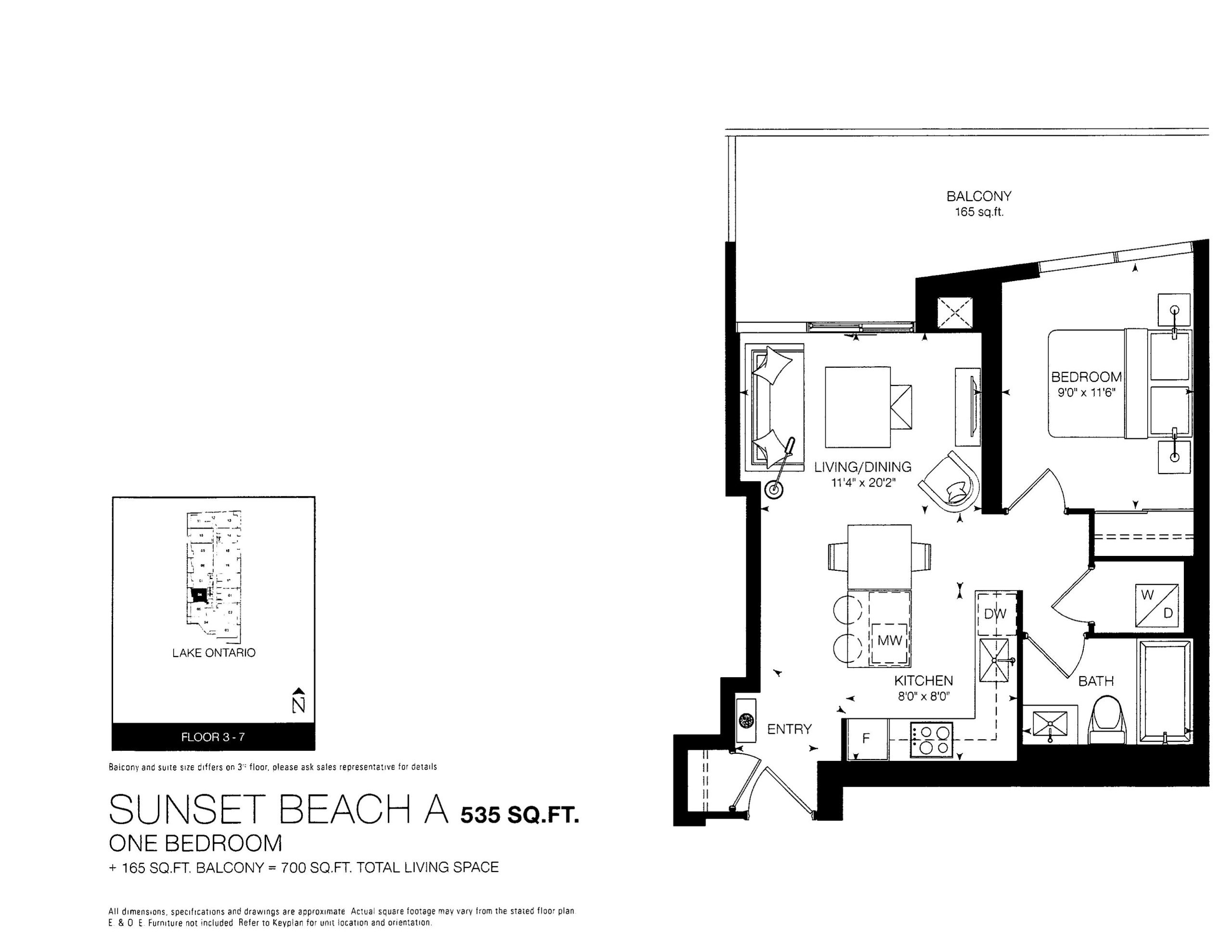 Sunset Beach A 535 floor plan