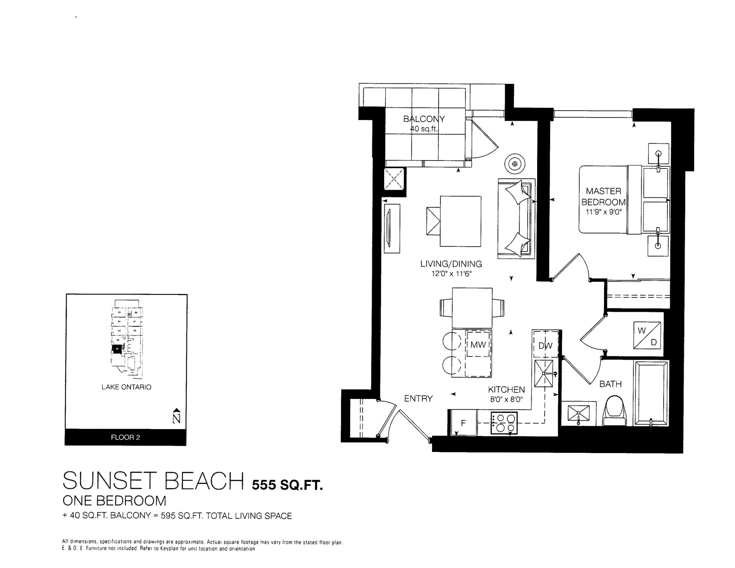 Sunset Beach 555 floor plan