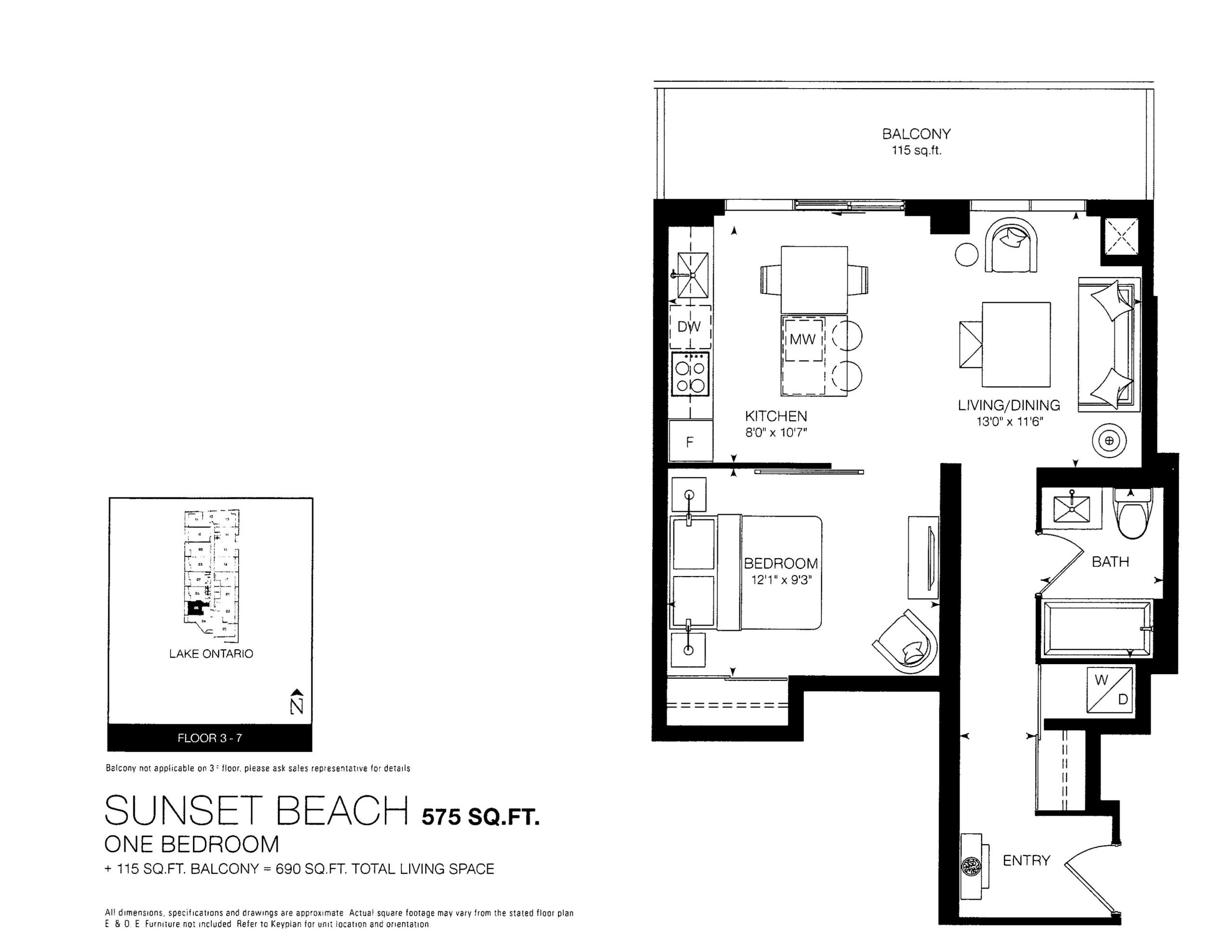 Sunset Beach 575 floor plan