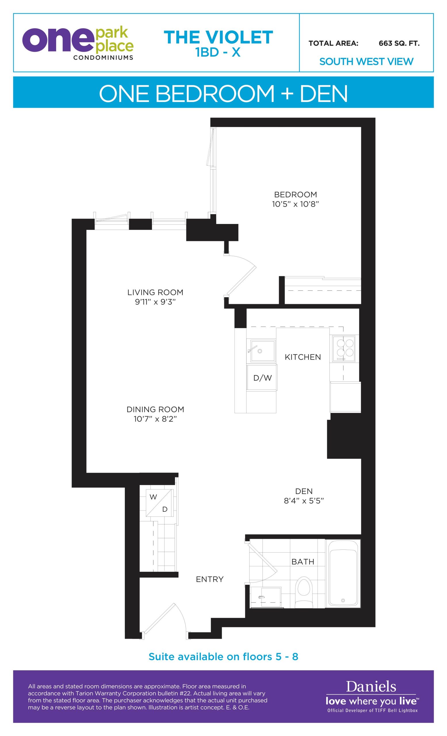 The Violet floor plan