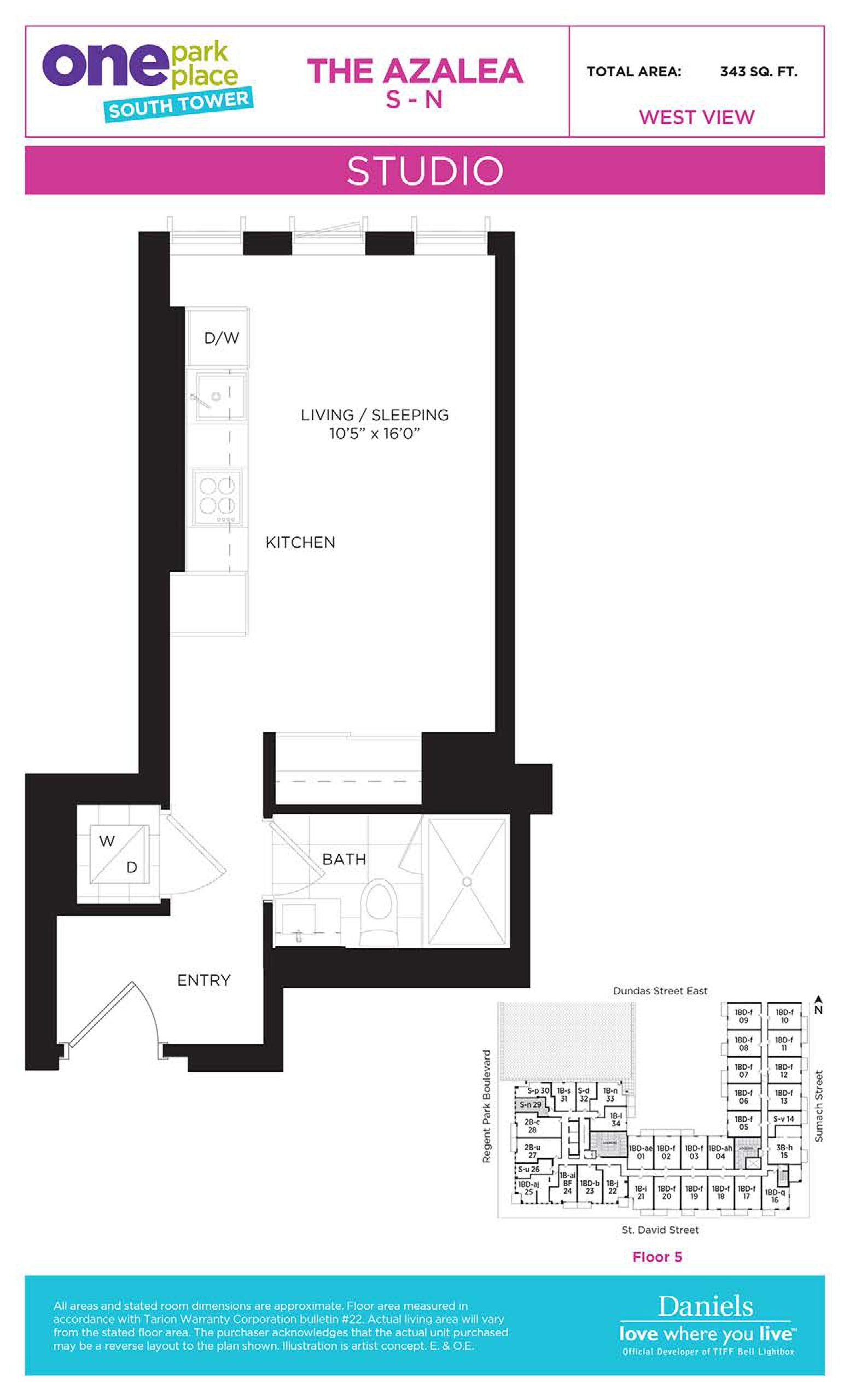 The Azalea floor plan