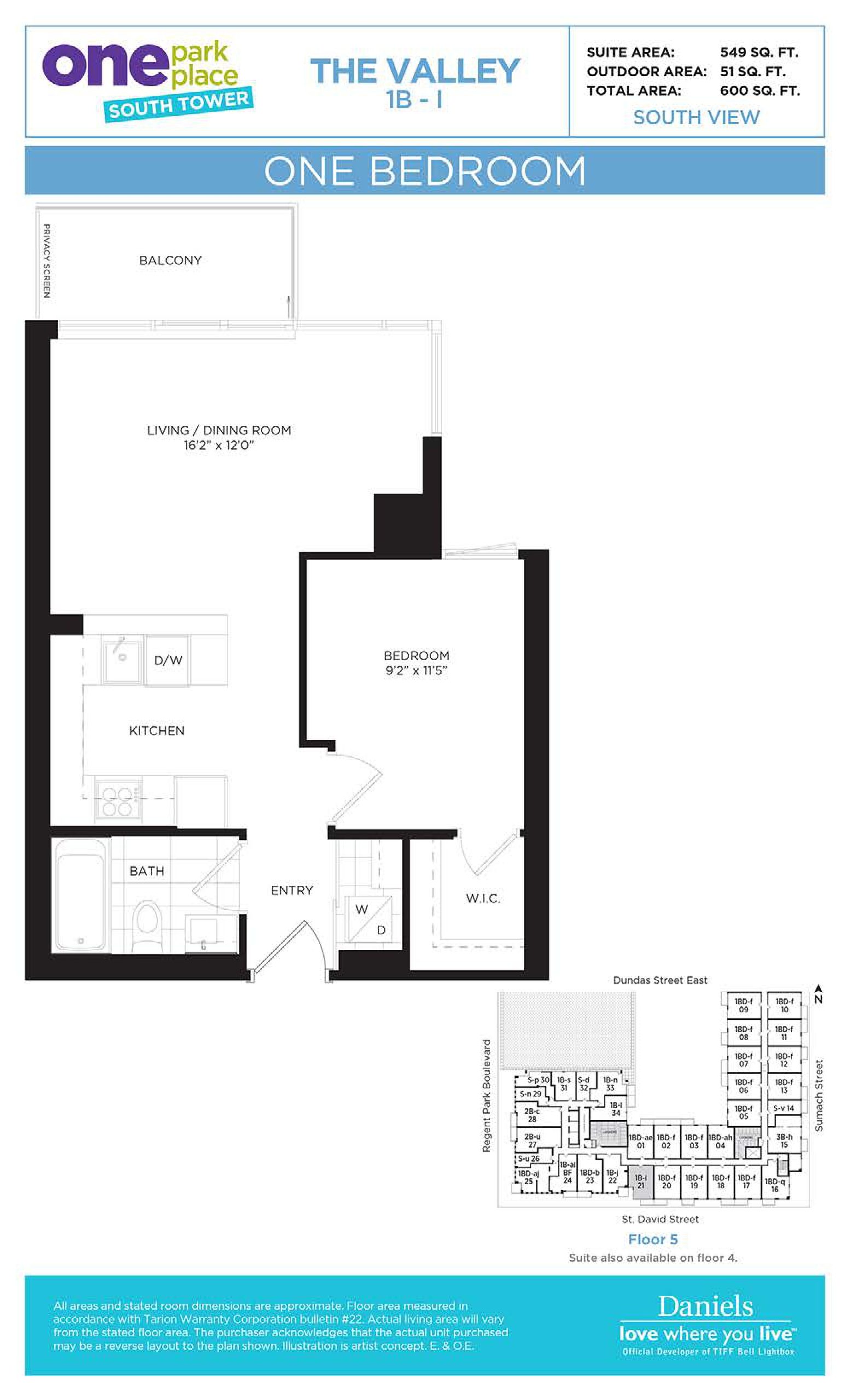 The Valley floor plan