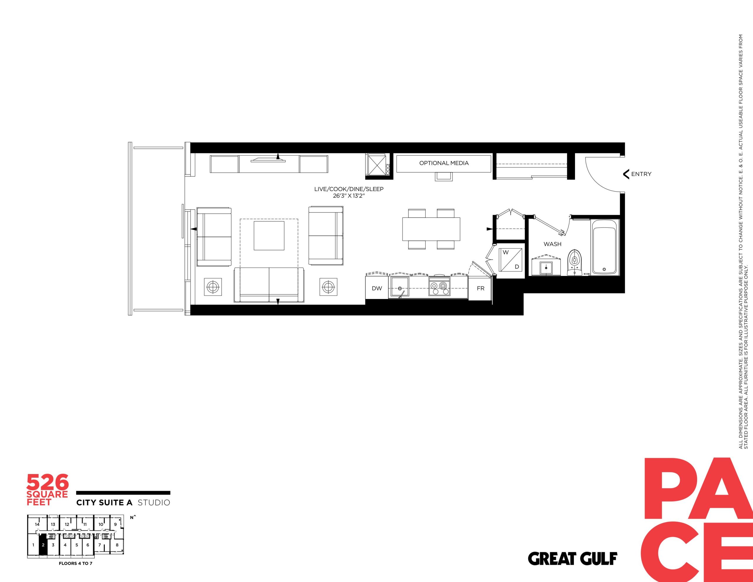 City Suite A floor plan