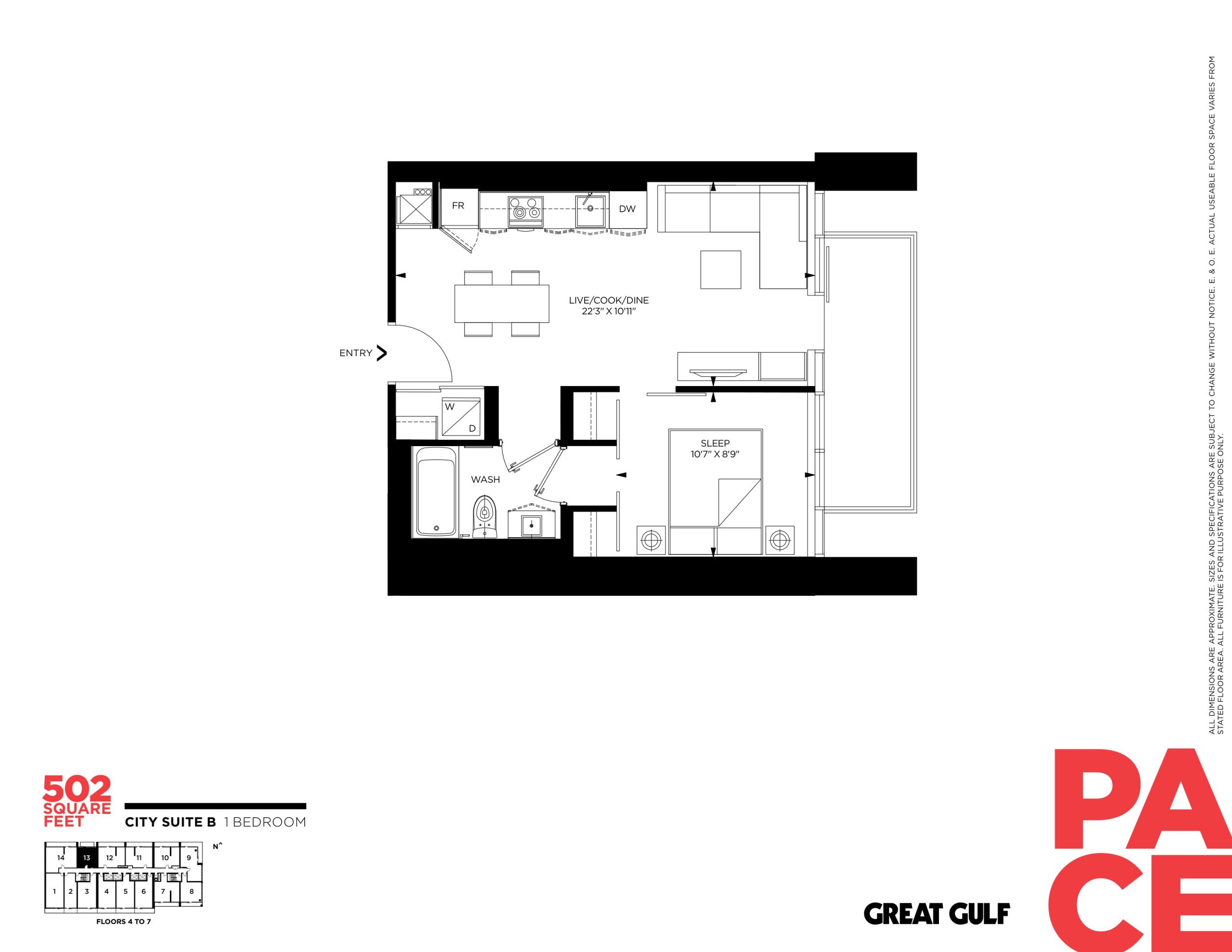 City Suite B floor plan
