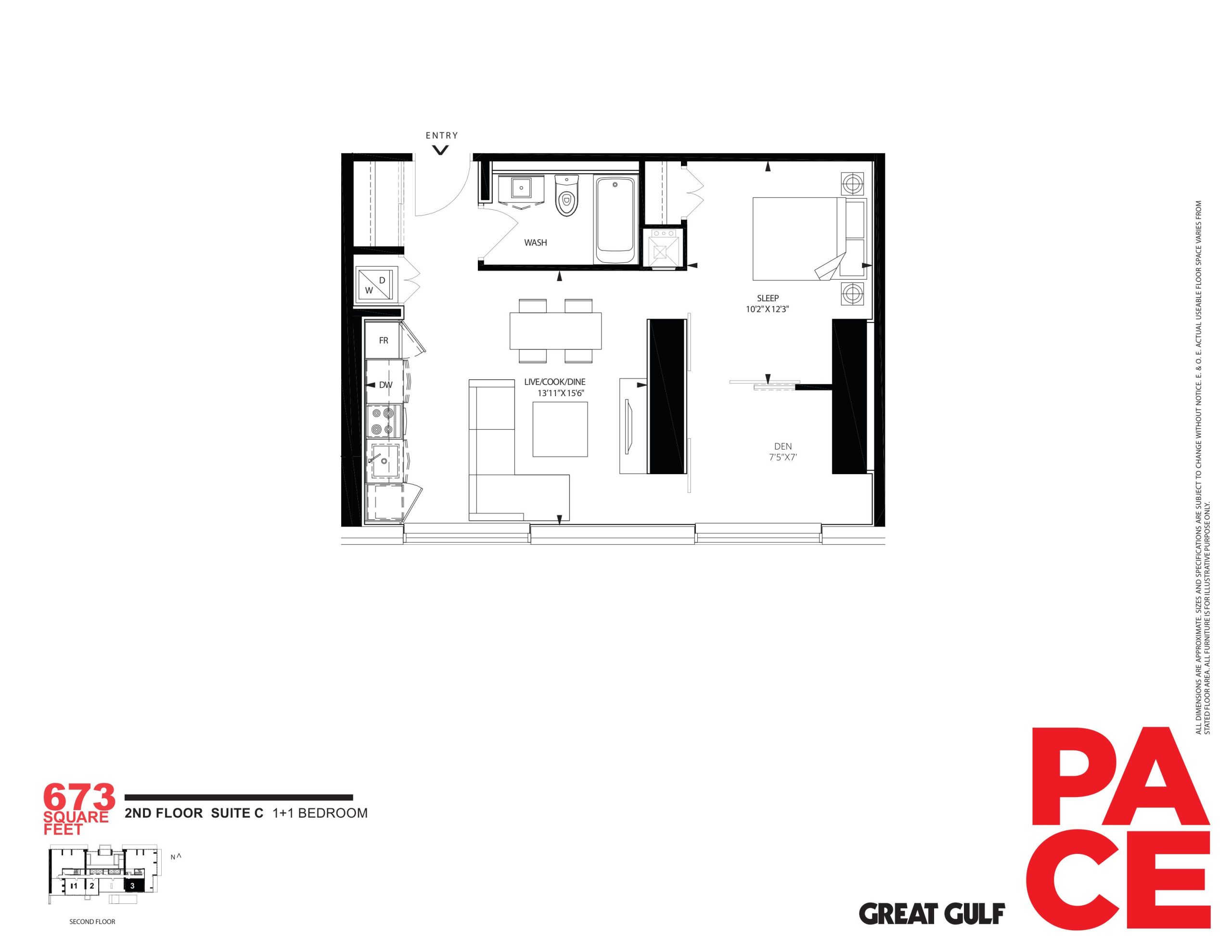 City Suite C floor plan
