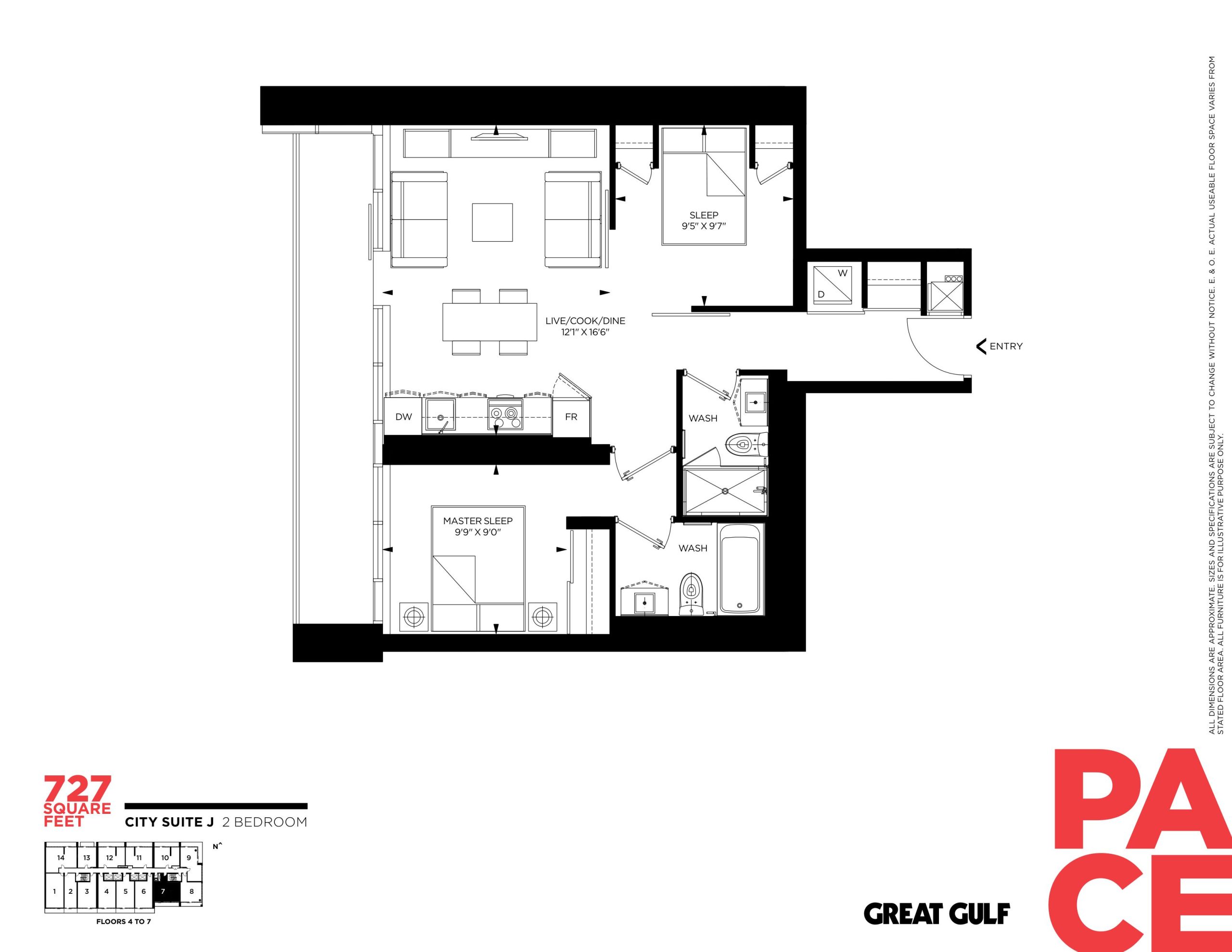 City Suite J floor plan