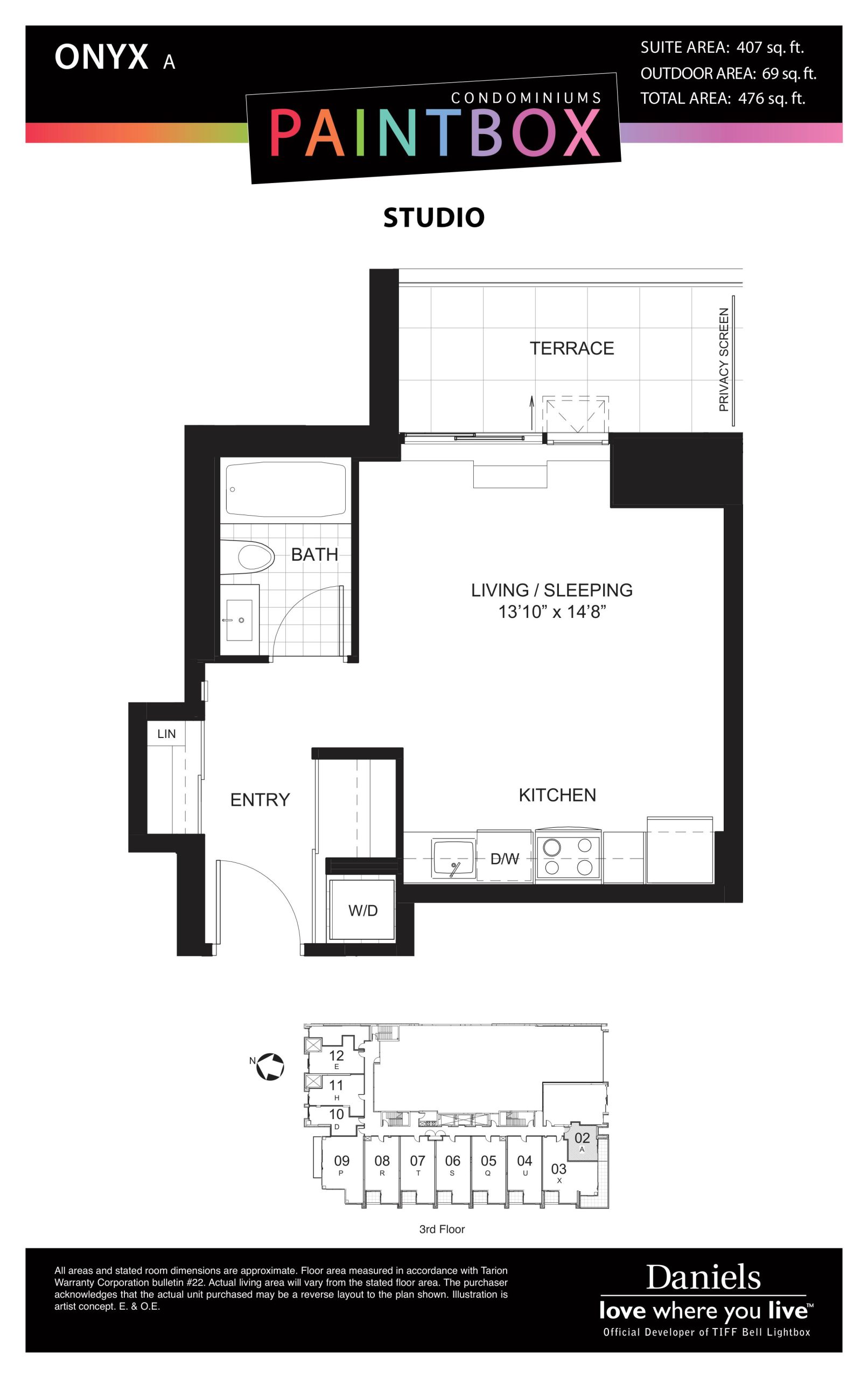 Onyx A floor plan