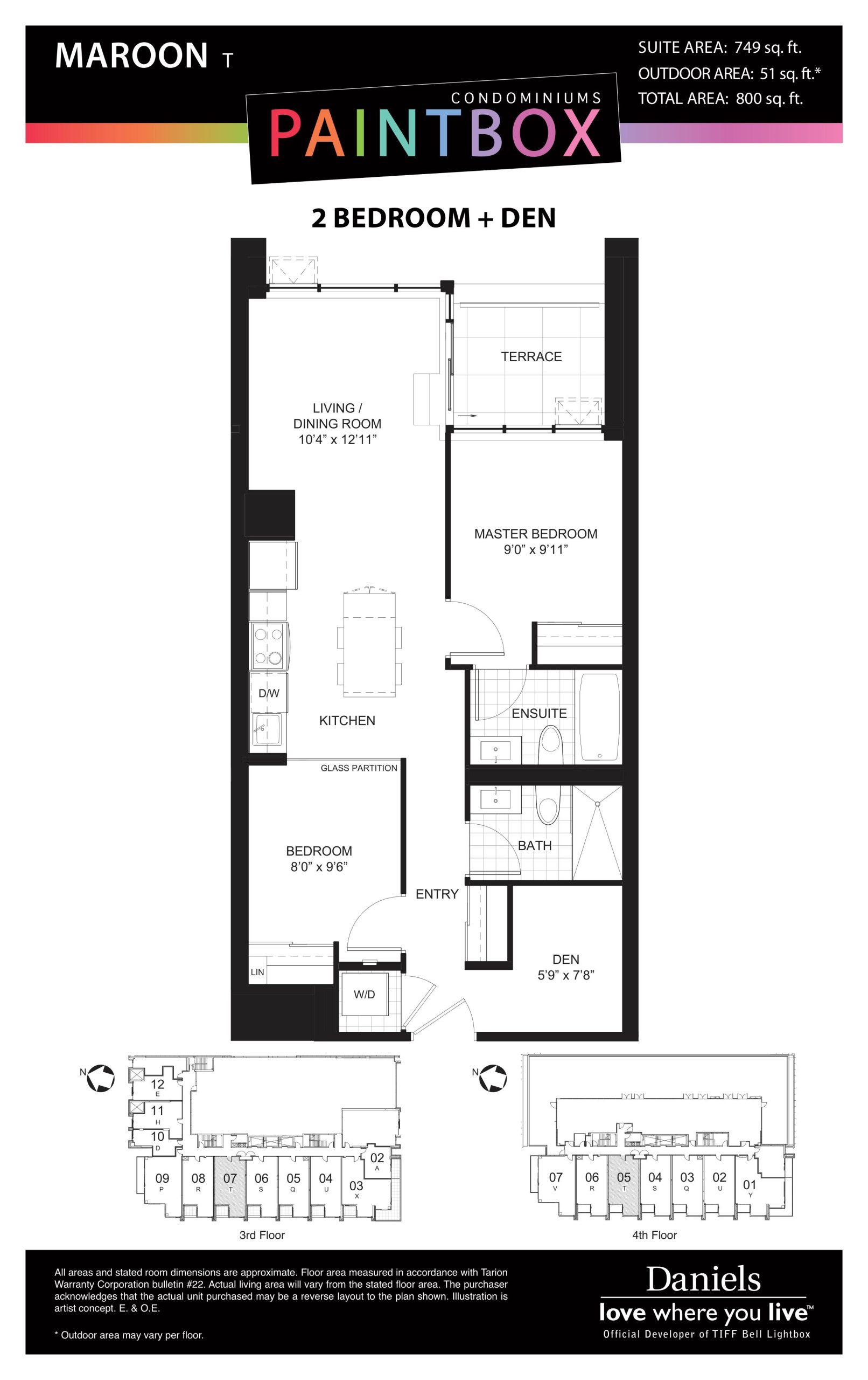 Maroon T floor plan