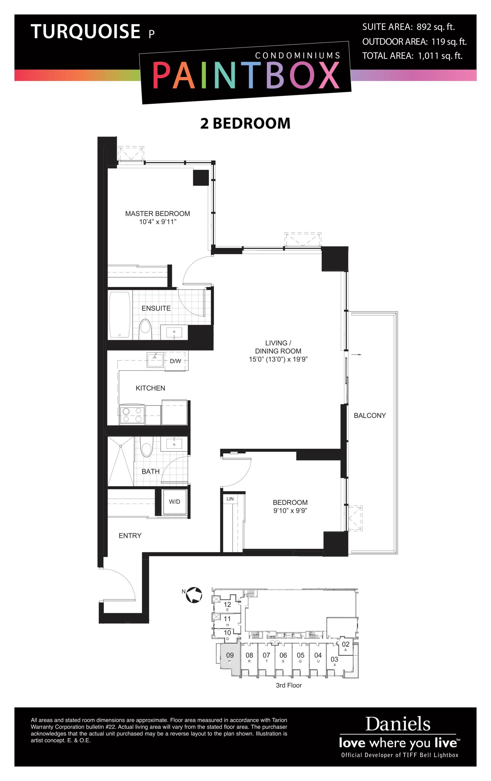 Turquoise P floor plan