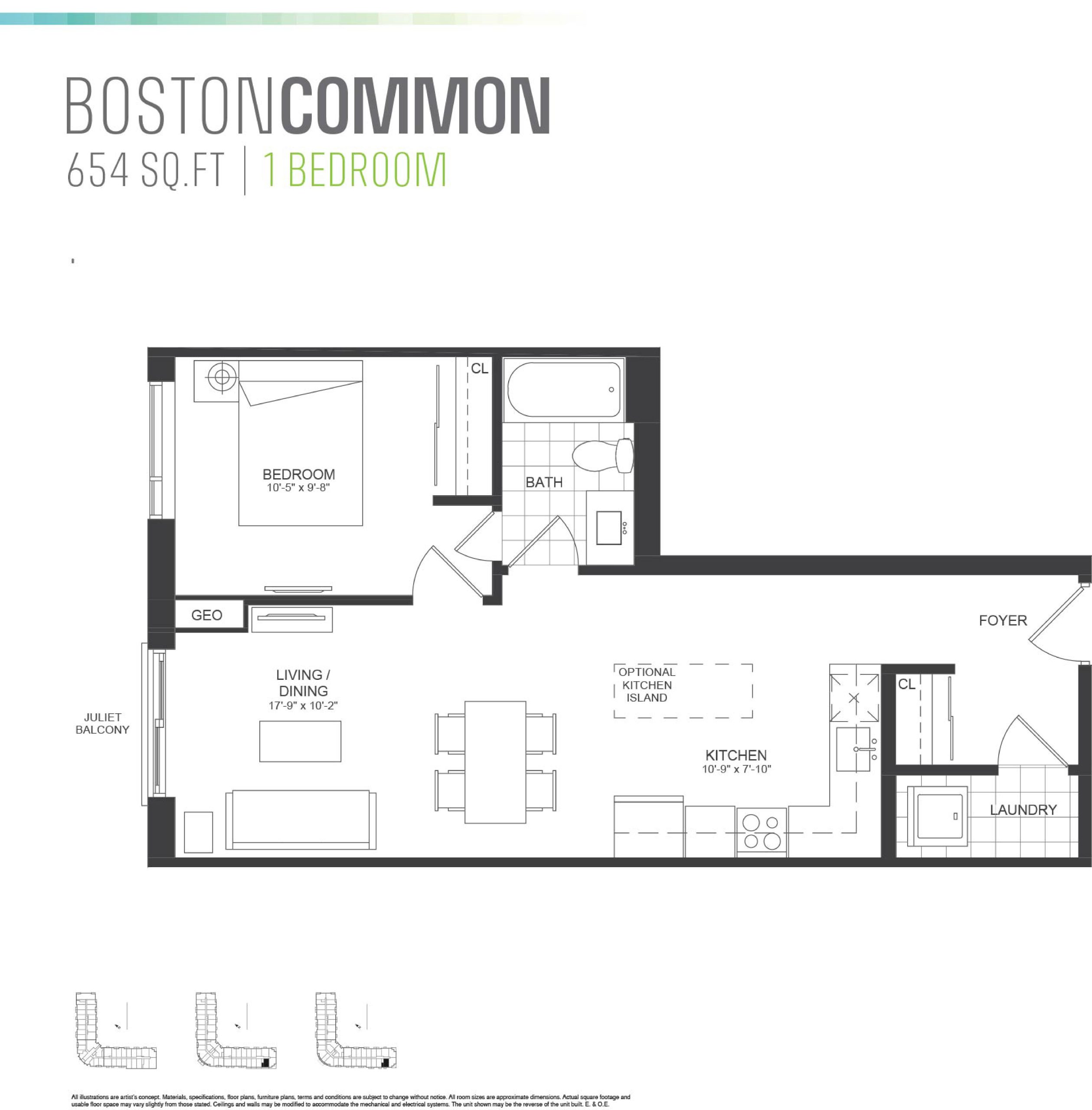 Boston Common floor plan