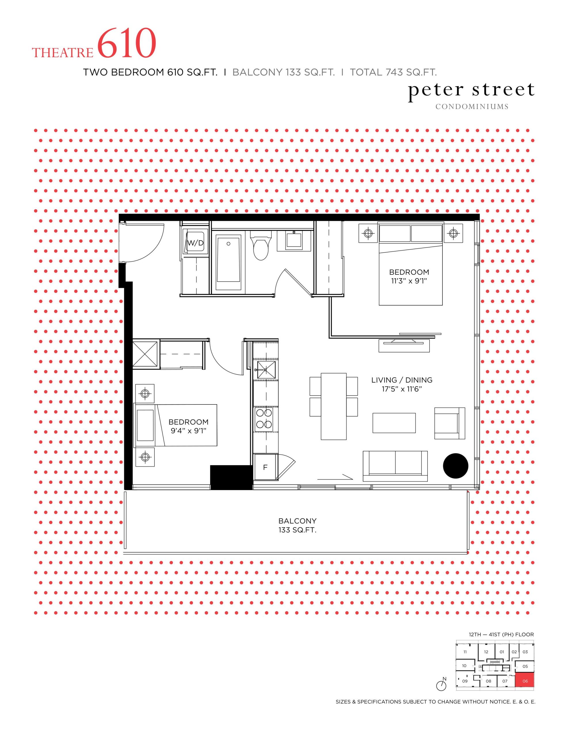 Theatre 610 floor plan