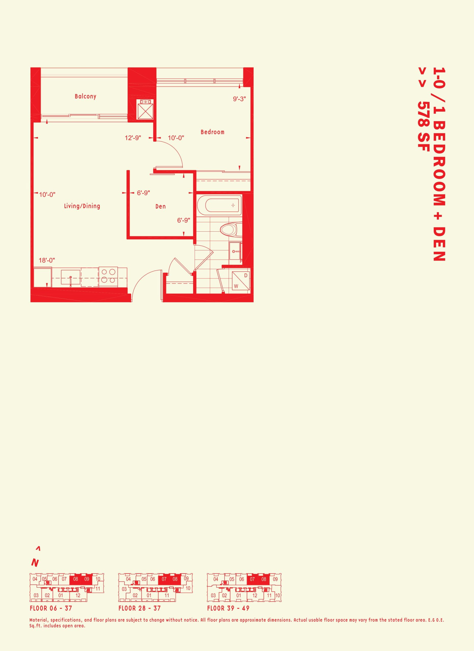 1-O floor plan