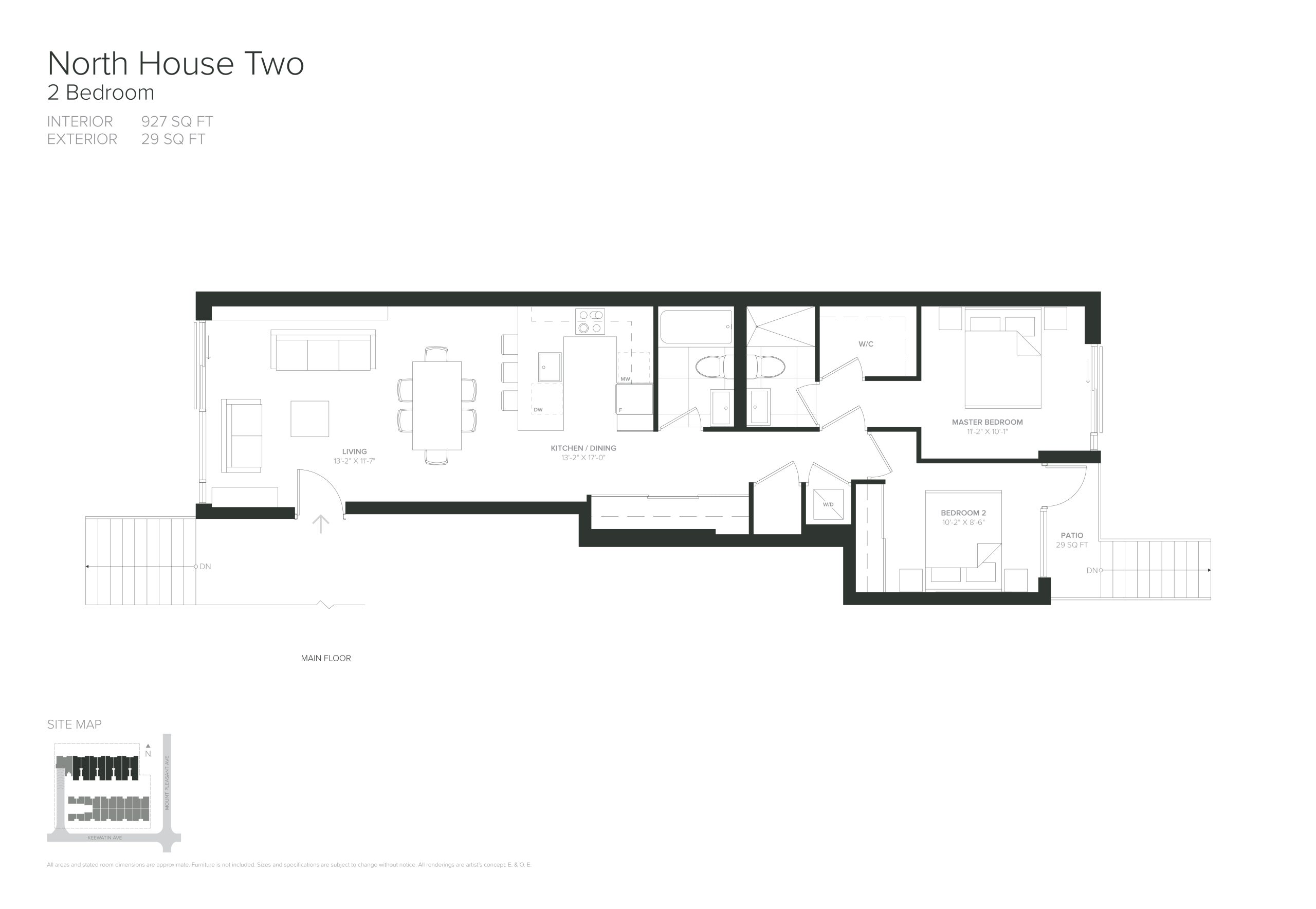 North House Two floor plan