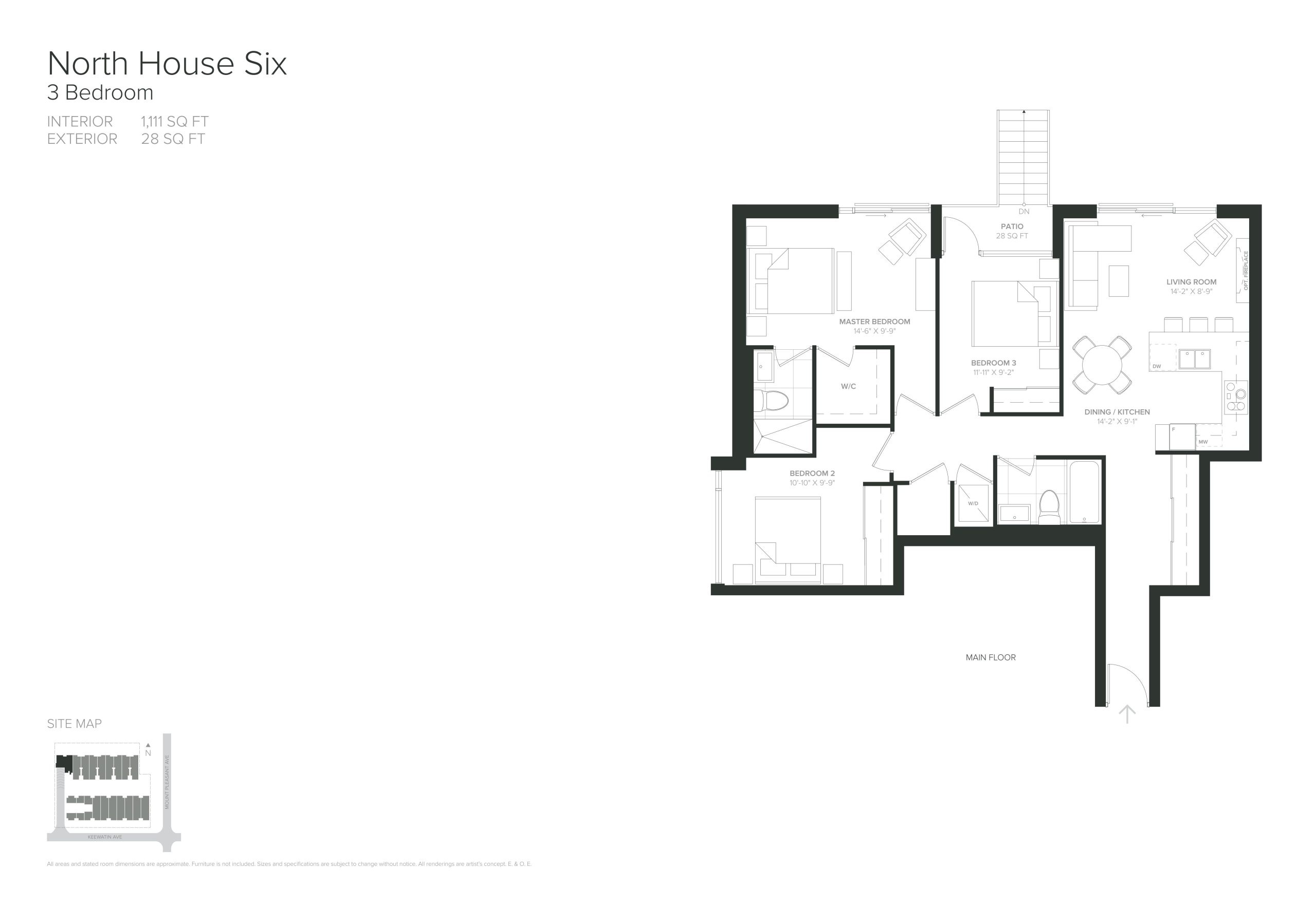 North House Six floor plan