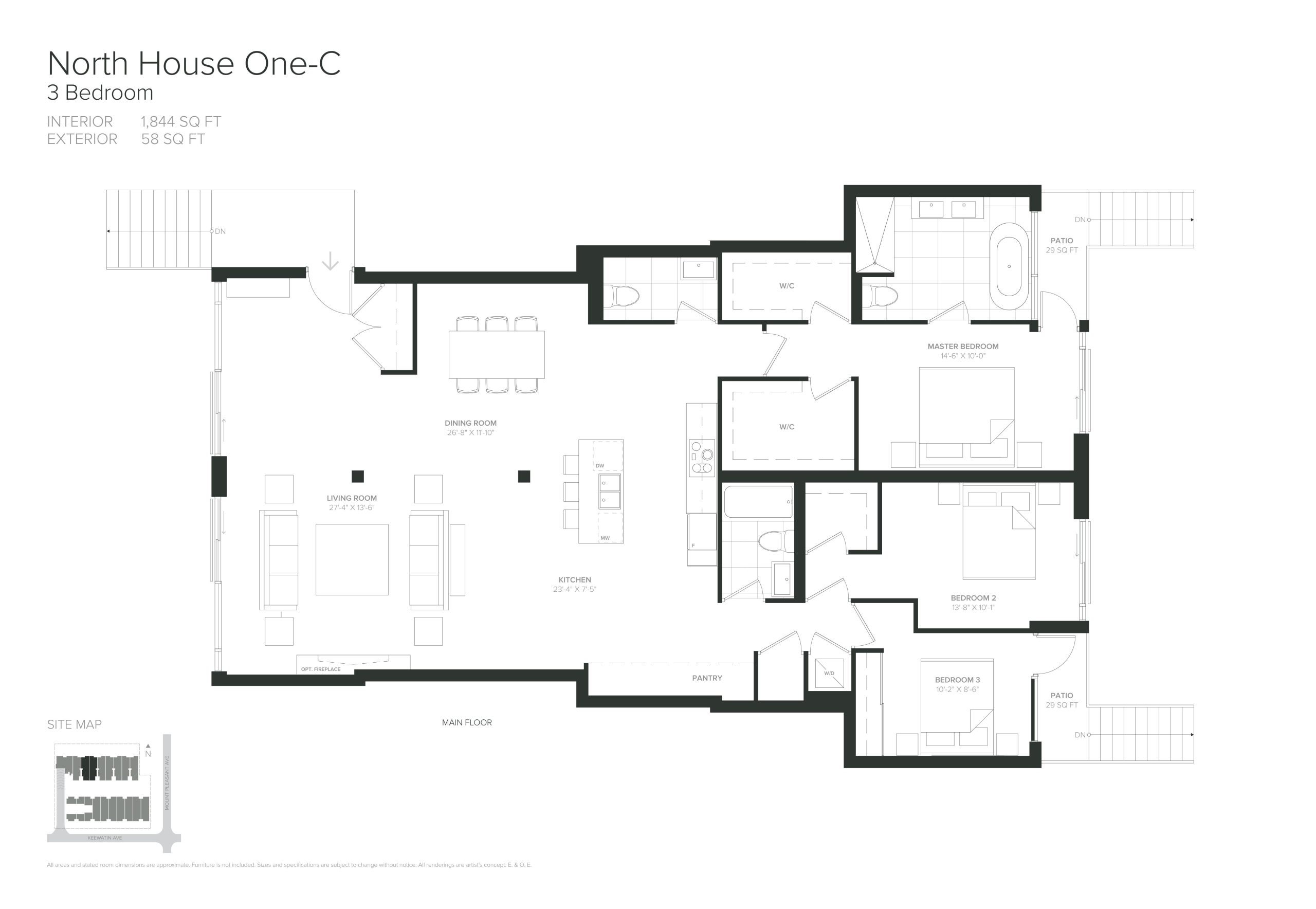 North House One-C floor plan
