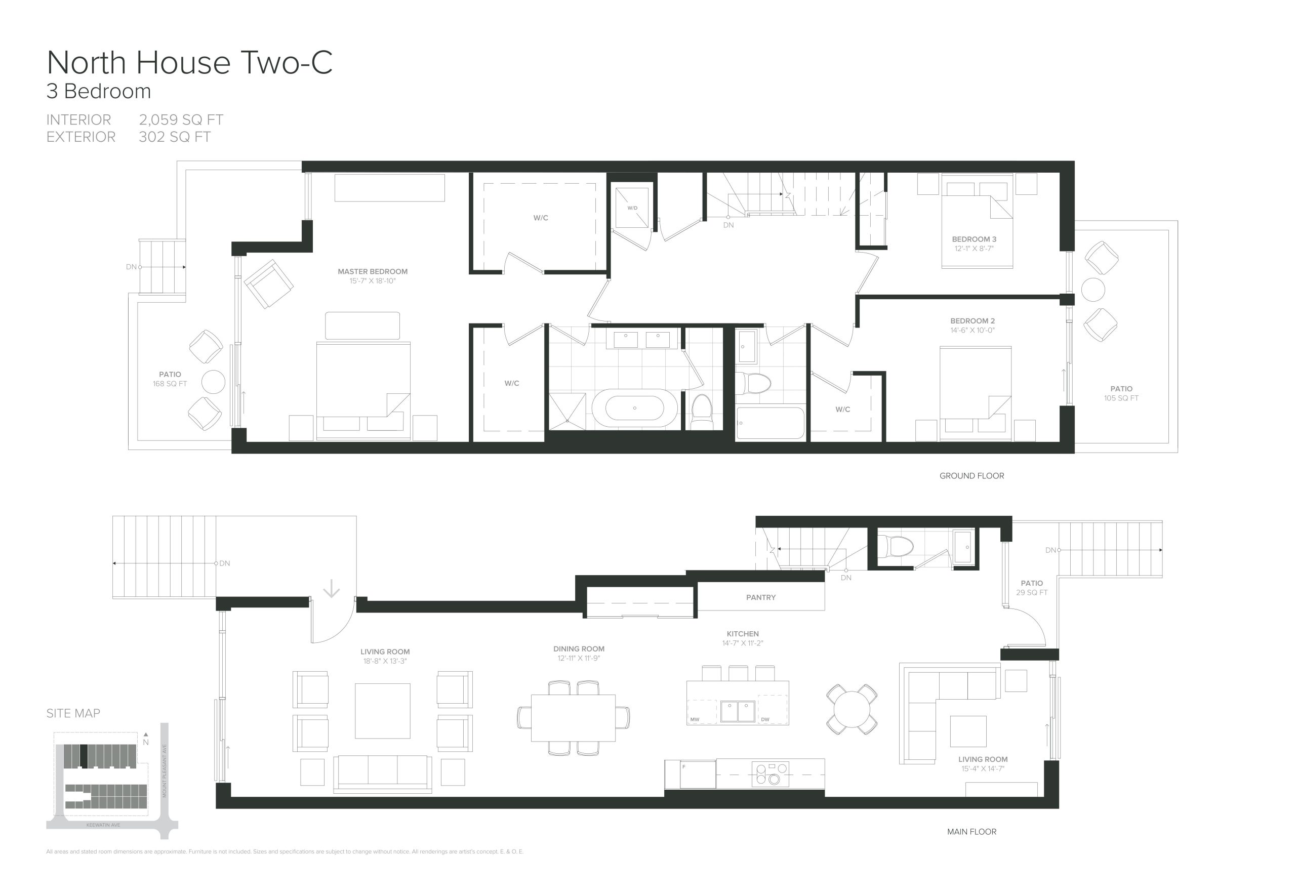 North House Two-C floor plan
