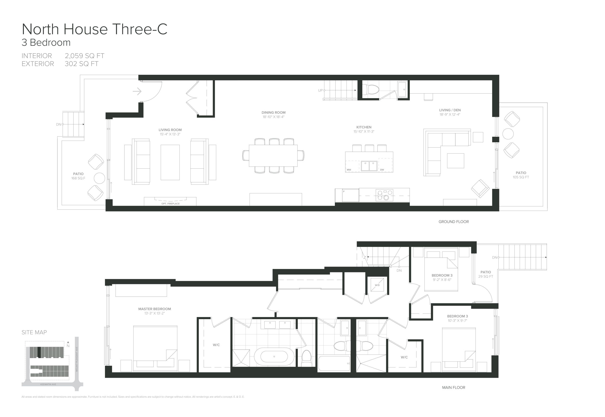 North House Three-C floor plan